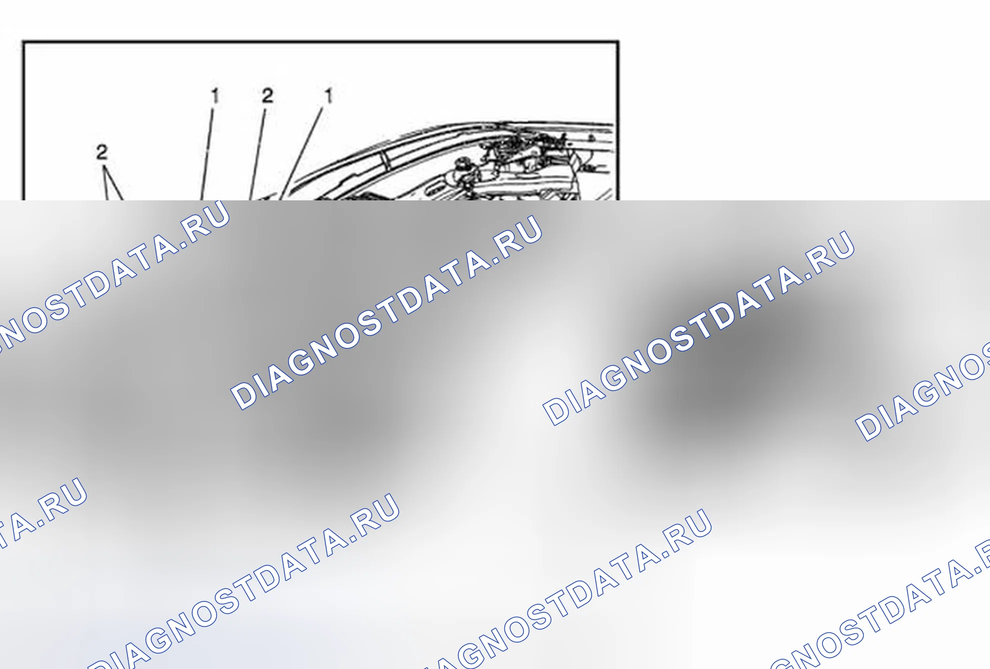 Рис. 12: Замена усиления передней опоры решетки (Trax). Buick Encore I