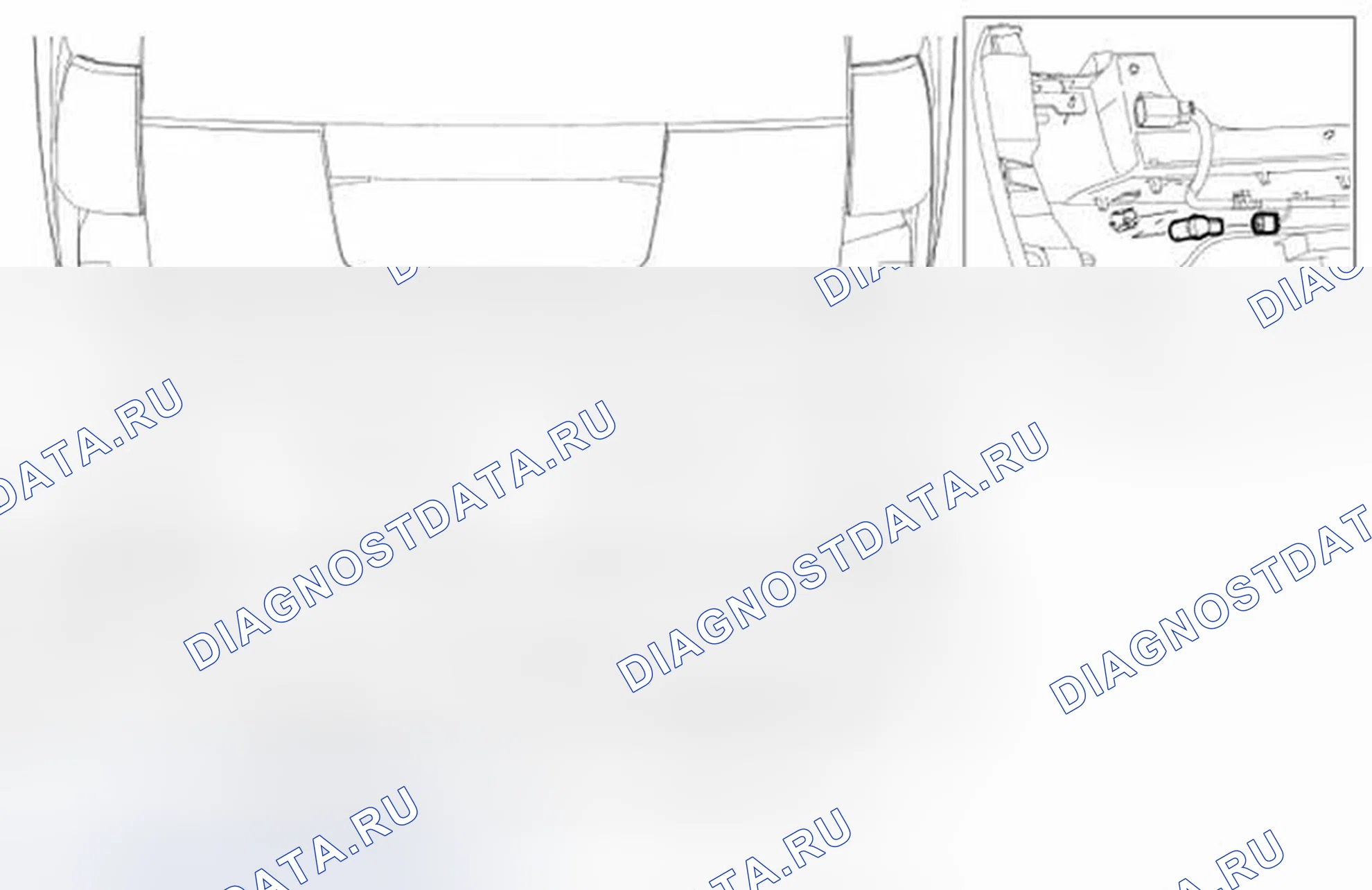 Рис. 21: Датчик помощи при парковке. Ford Escape II