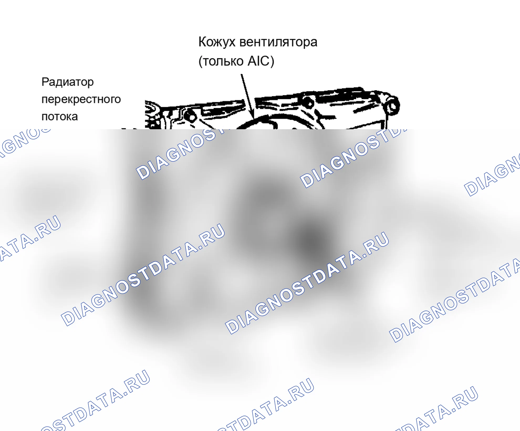Рис. 5: Типичный электровентилятор с термостатическим управлением. Acura Integra I