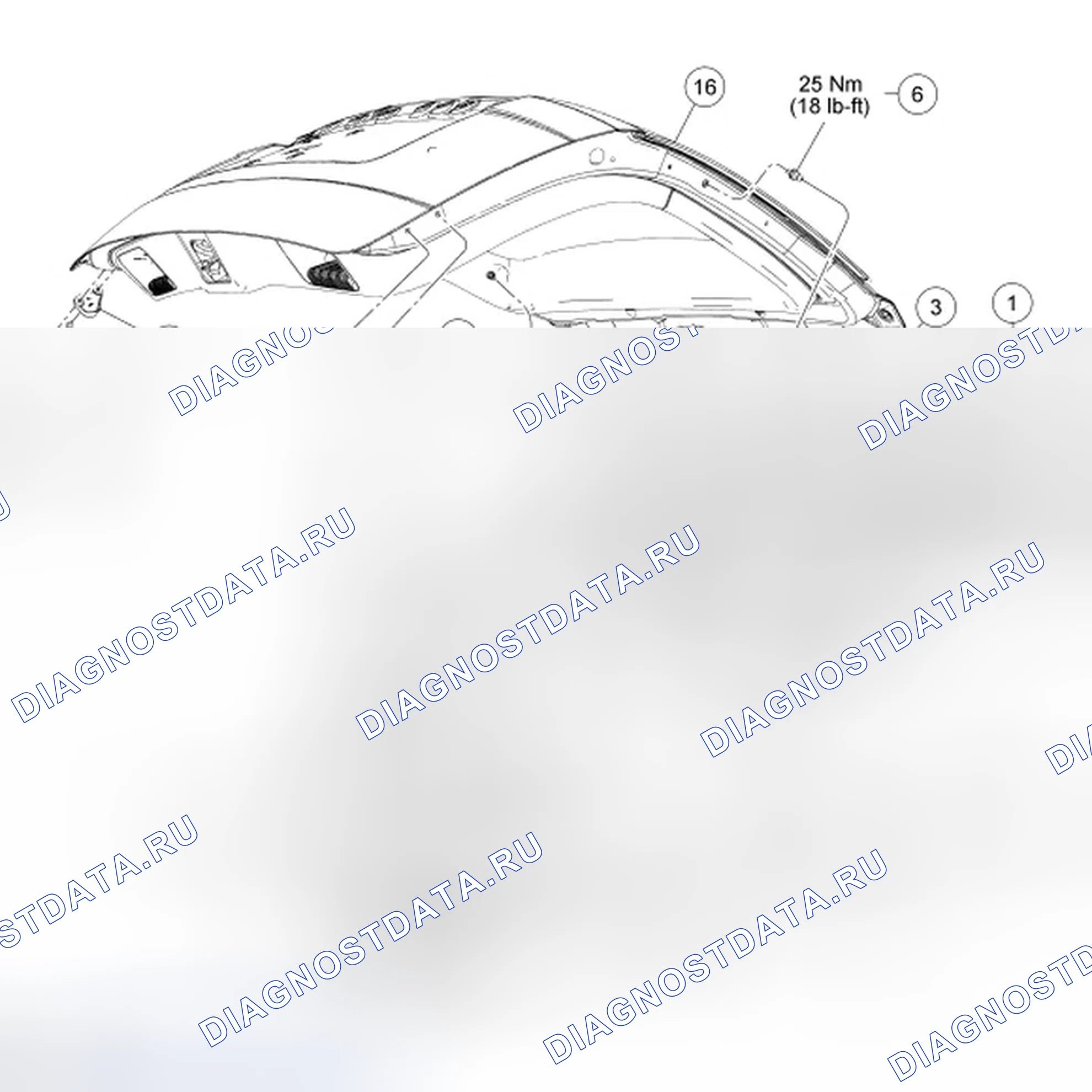 Рис. 67: ДЕМОНТАЖ И МОНТАЖ. Ford Edge I
