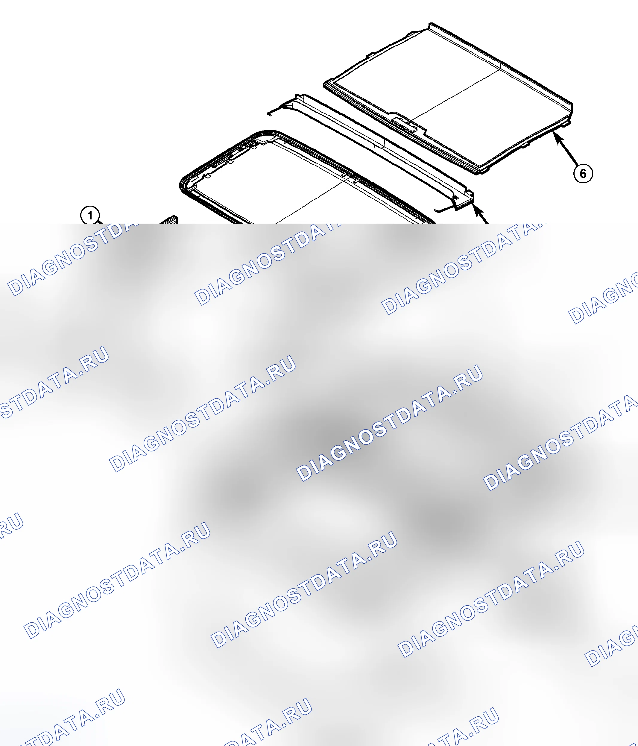 Рис. 15: СИЛОВАЯ ЧАСТЬ - ЛЮК В КРЫШЕ. Dodge Cab & Chassis R3500 HD transition