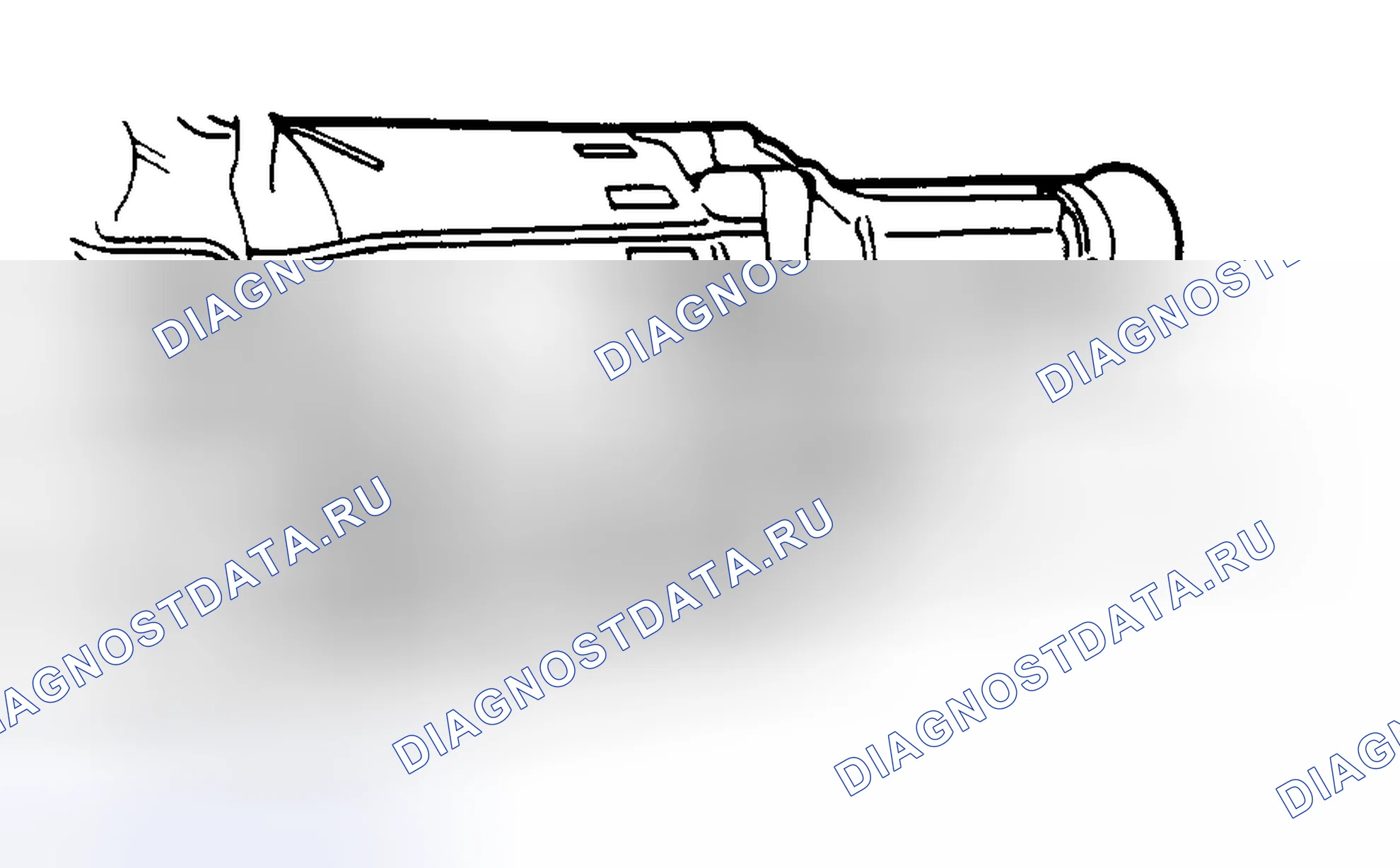 Рис. 7: Расположение портов опрессовки. Volvo 940 I