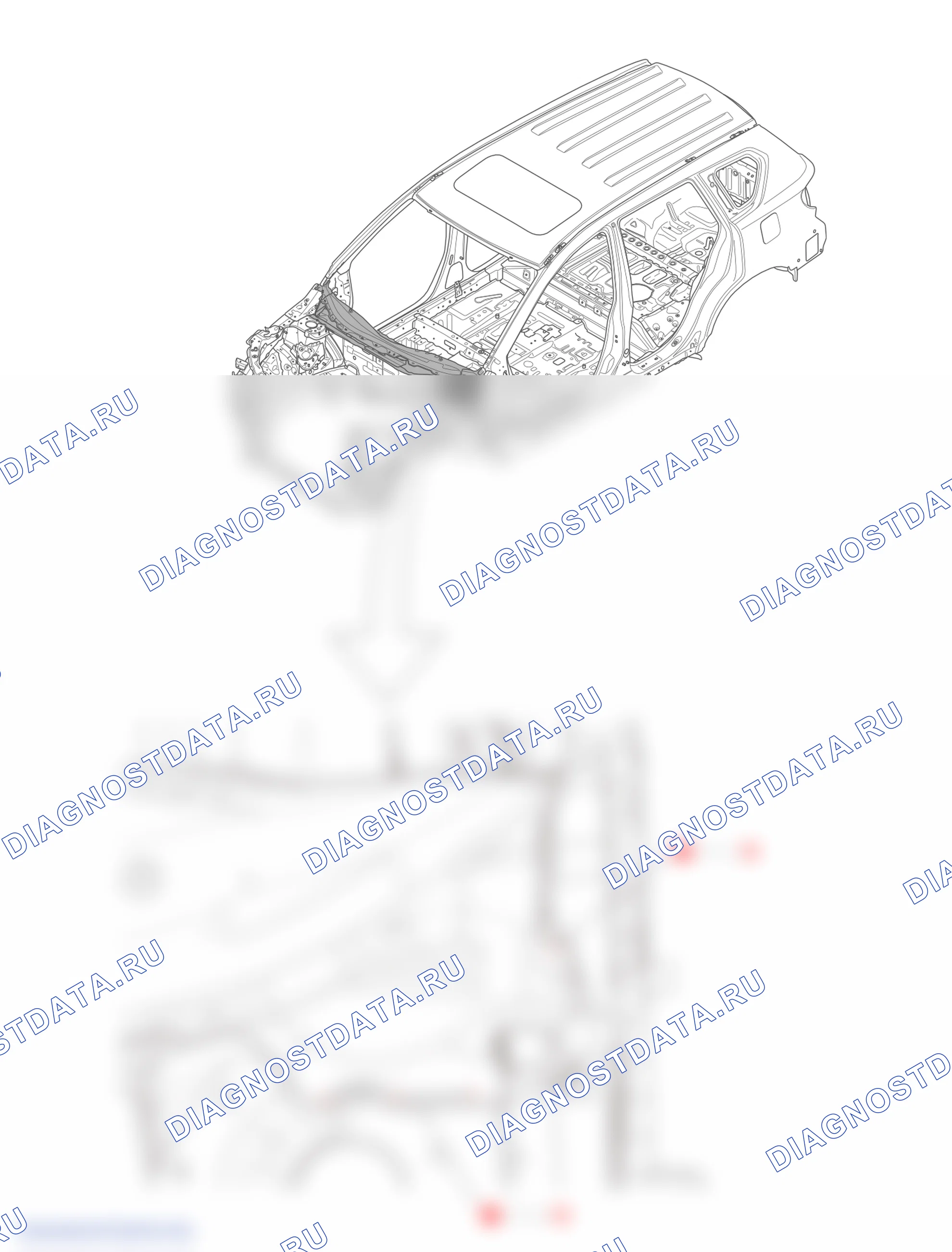 Узел балок под передним ветровым окном — Haval H6. Haval H6 III