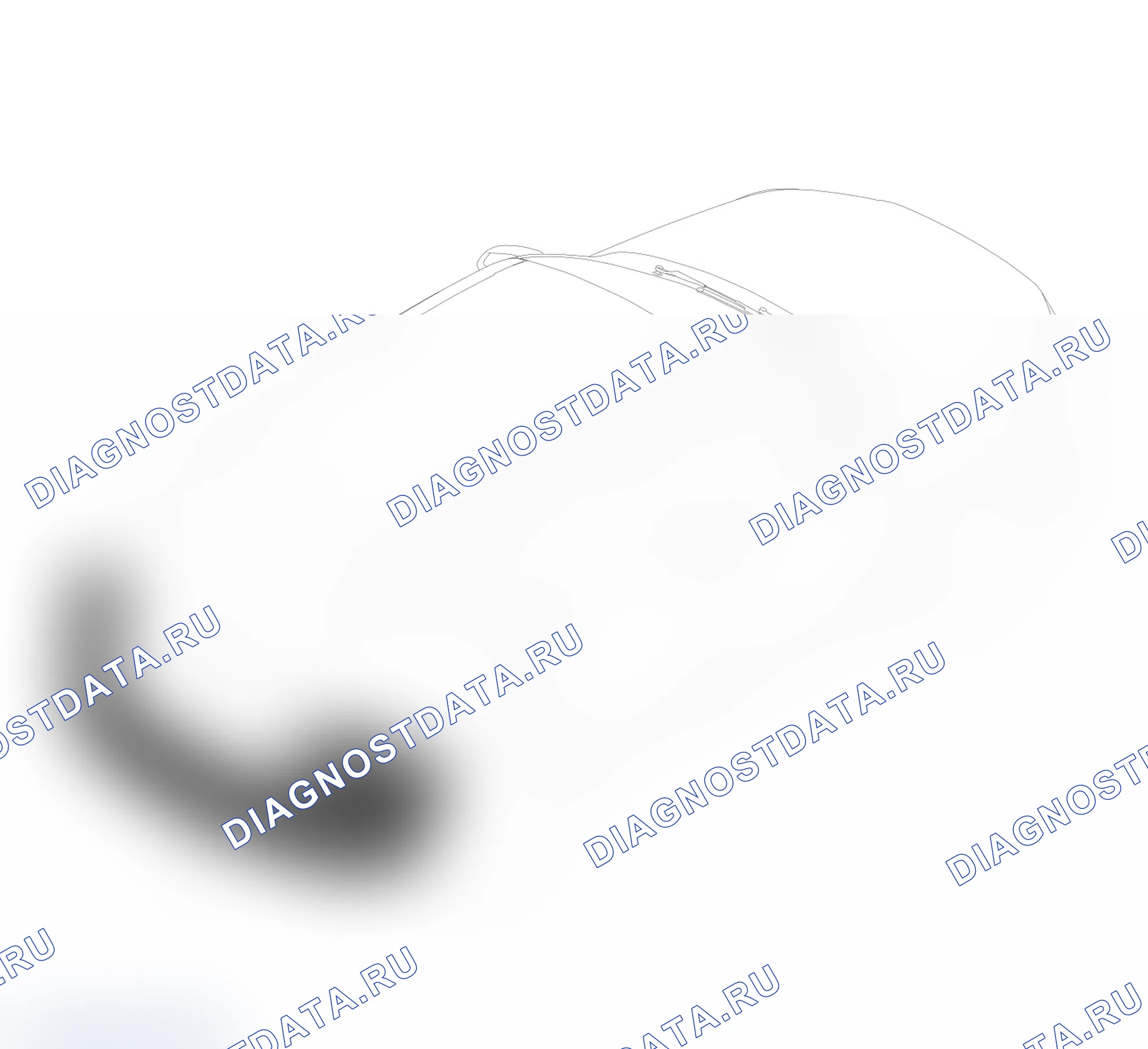 Схема расположения заднего бампера — Haval H6. Haval H6 III