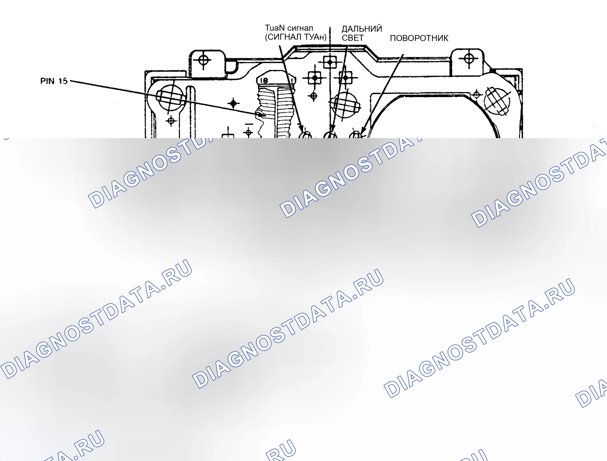 Рис. 7: Интерфейсный модуль Tripminder (Mark VII). Mazda Familia BF