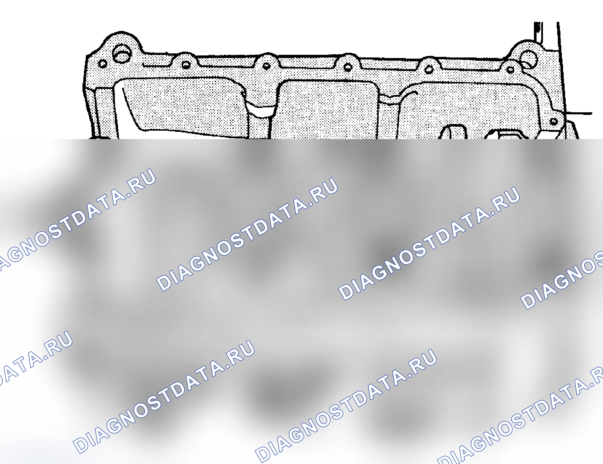 Рис. 311: СТАНДАРТНАЯ ПРОЦЕДУРА - ФИТИНГ ГЛАВНОГО ПОДШИПНИКА. Chrysler Pacifica CS