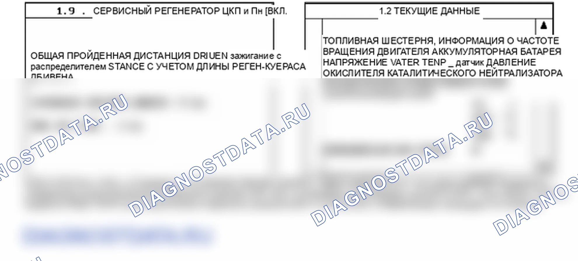 Данные диагностического сканера — P1405. Hyundai Santa Fe CM