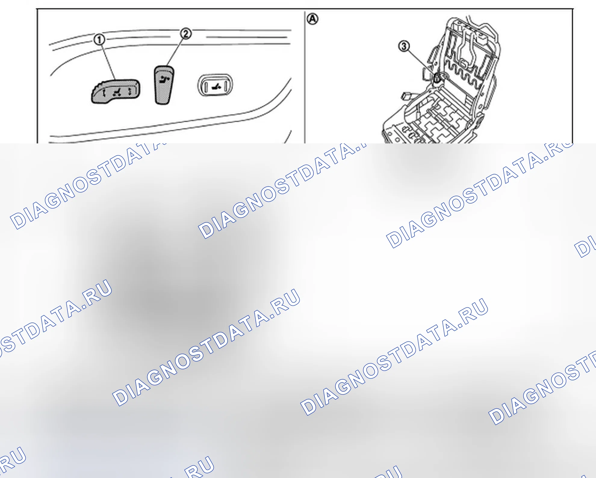 Рис. 76: Расположение компонентов. Infiniti FX50 II