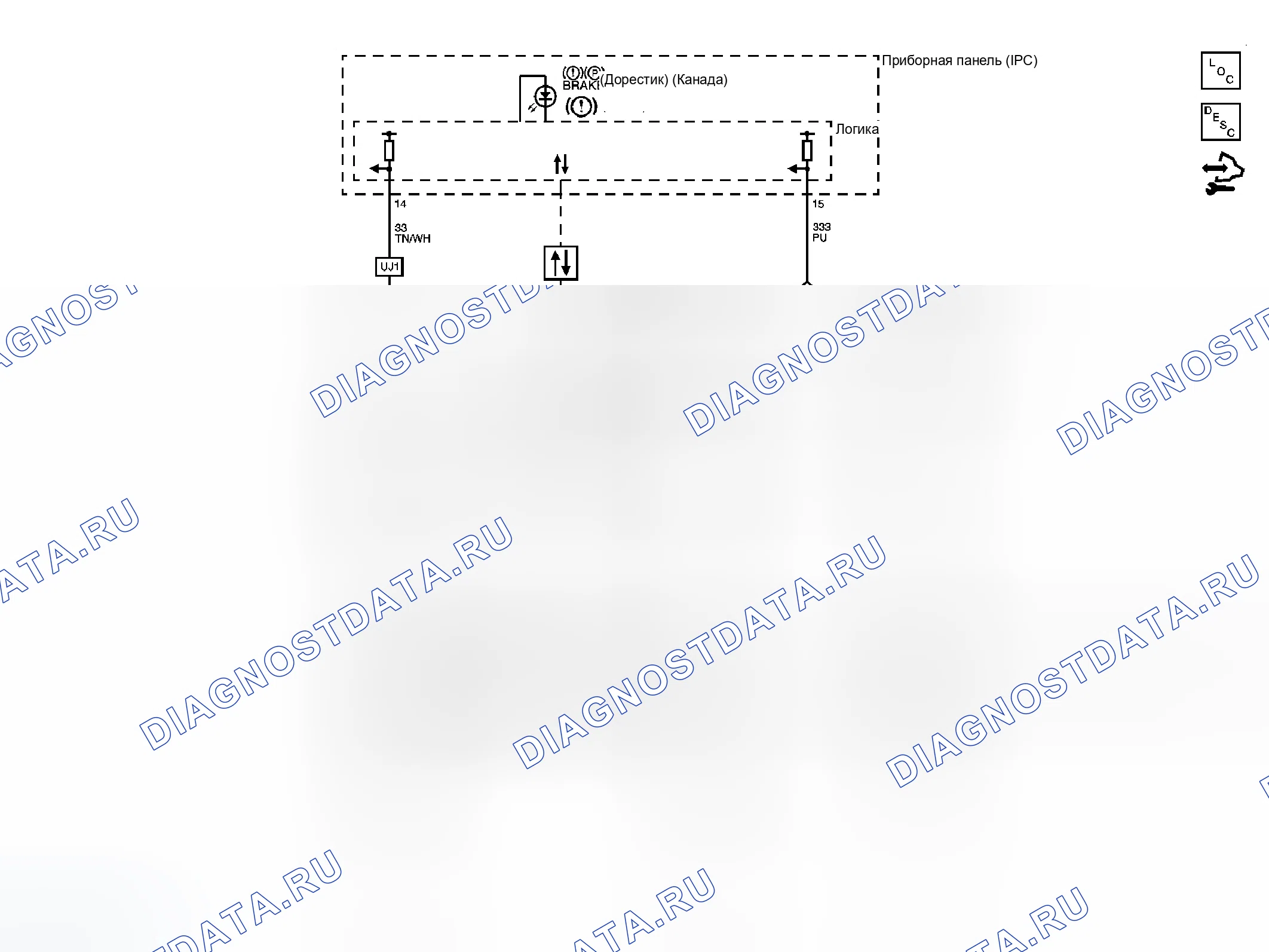 Рис. 1: Схема гидравлического тормоза. GMC Savana H1500 