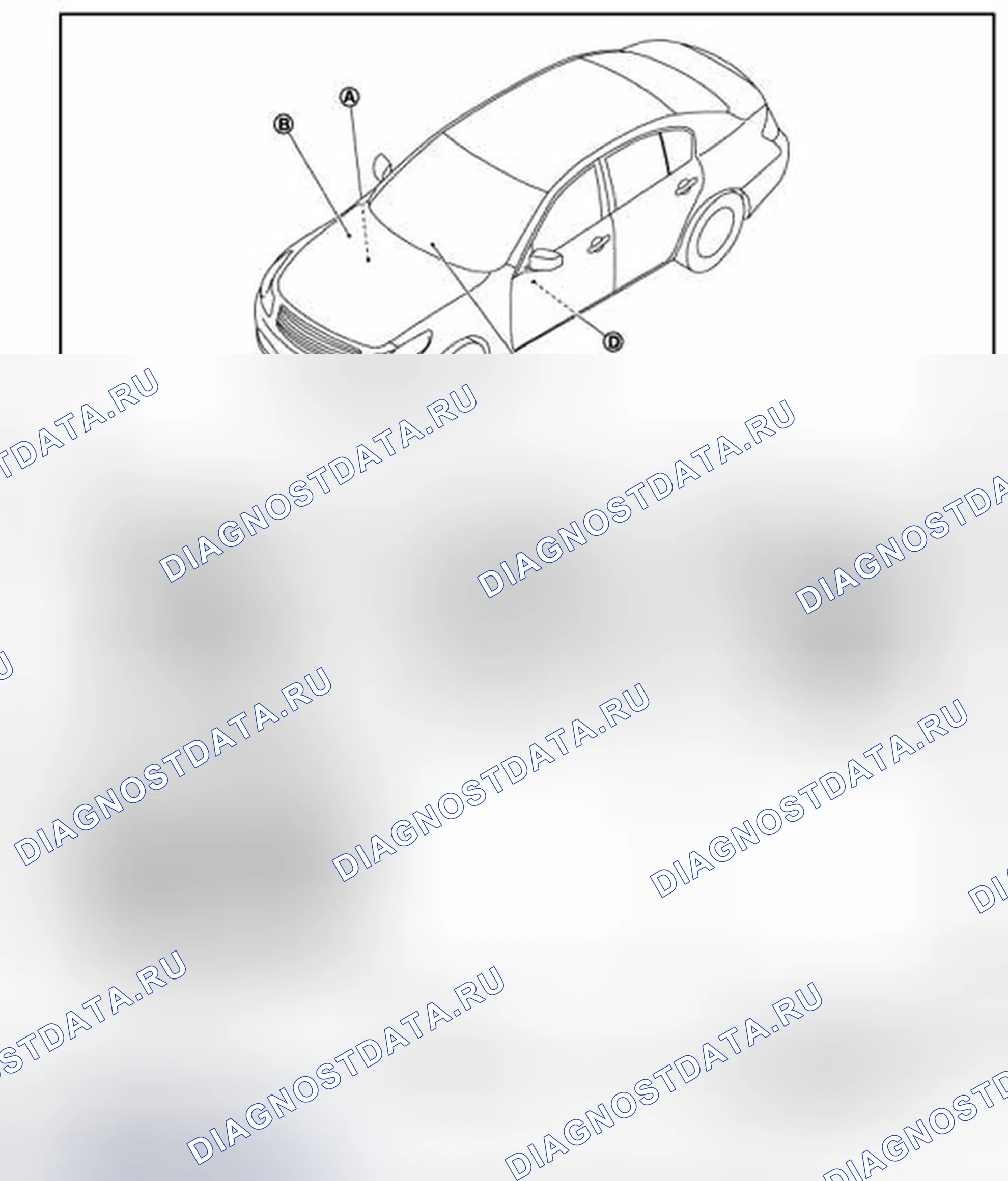 Рис. 112: Расположение компонентов. Infiniti G37 IV рестайлинг