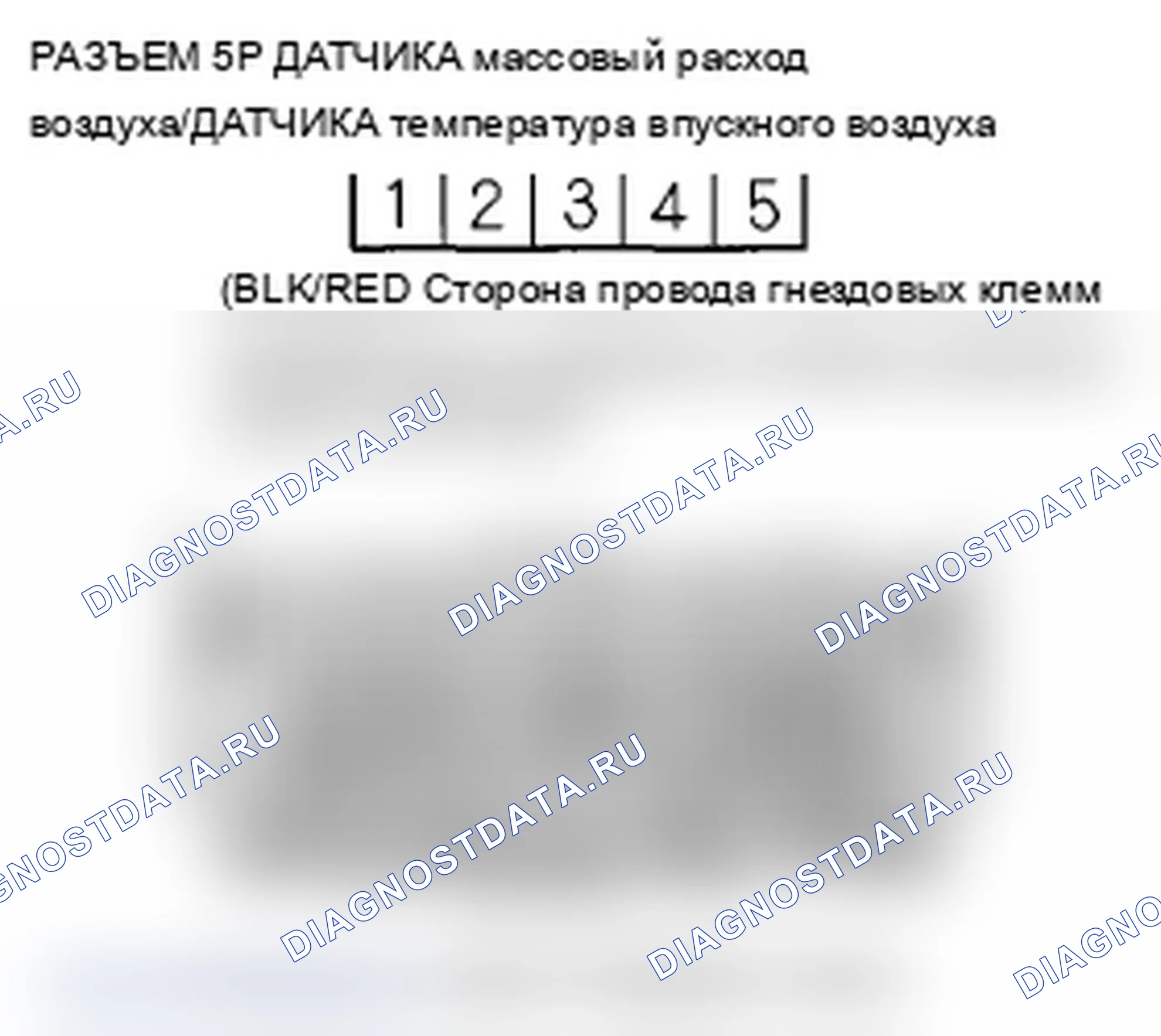 Рис. 7: P0103 расшифровка кода ошибки: высокое напряжение цепи датчика массовый расход воздуха. Acura MDX II рестайлинг