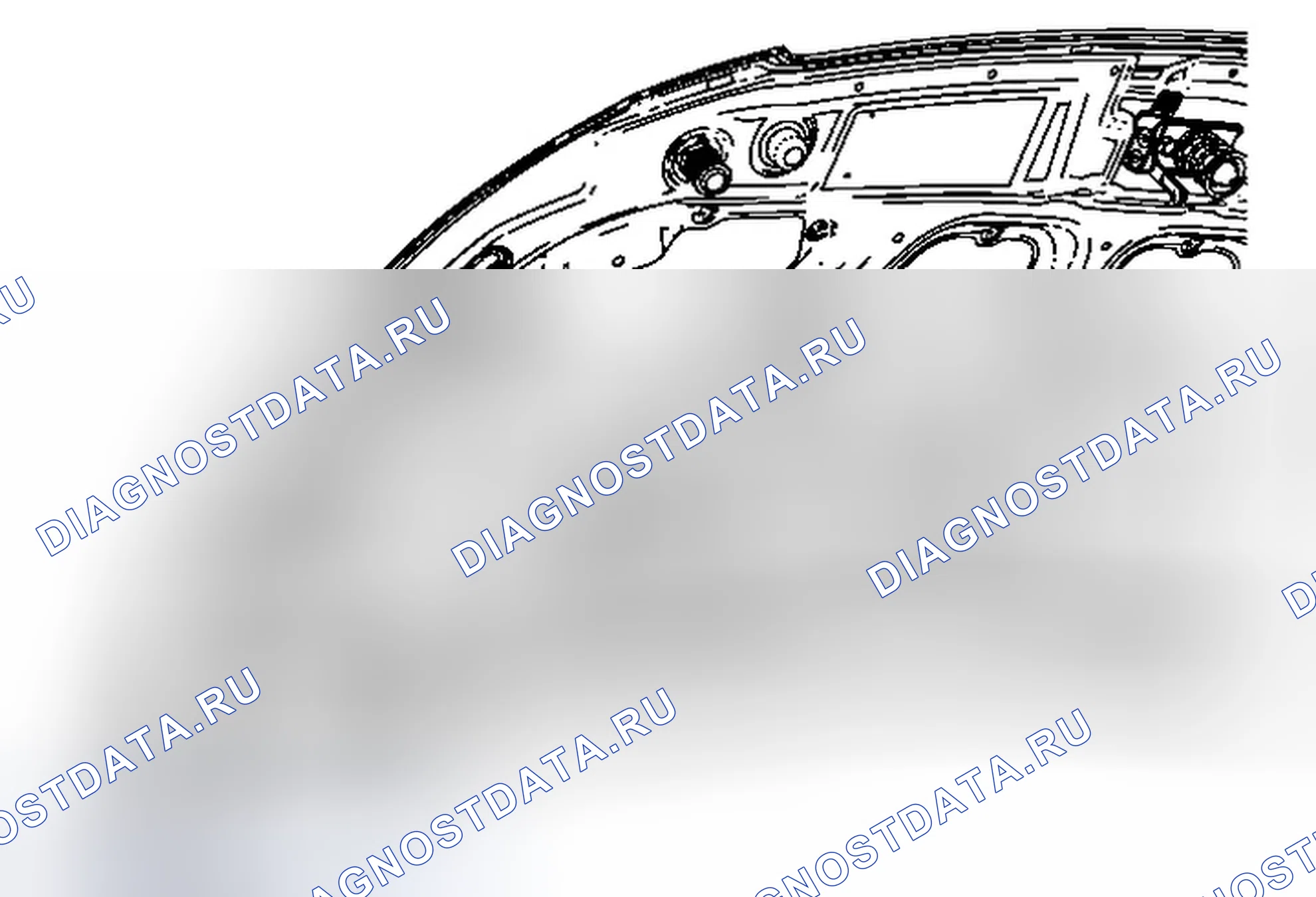 Рис. 41: Замена стержня с открытым держателем капота. Chevrolet Spark M300