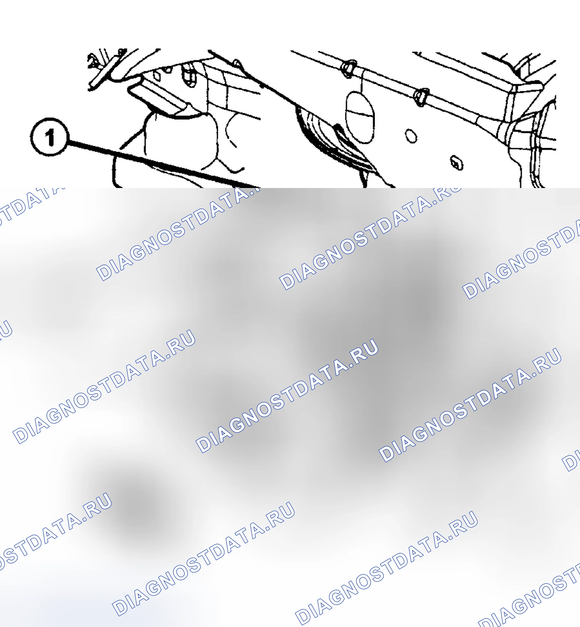 Рис. 1: Установка пакета регулировочного болта Развал. Dodge Grand Caravan IV