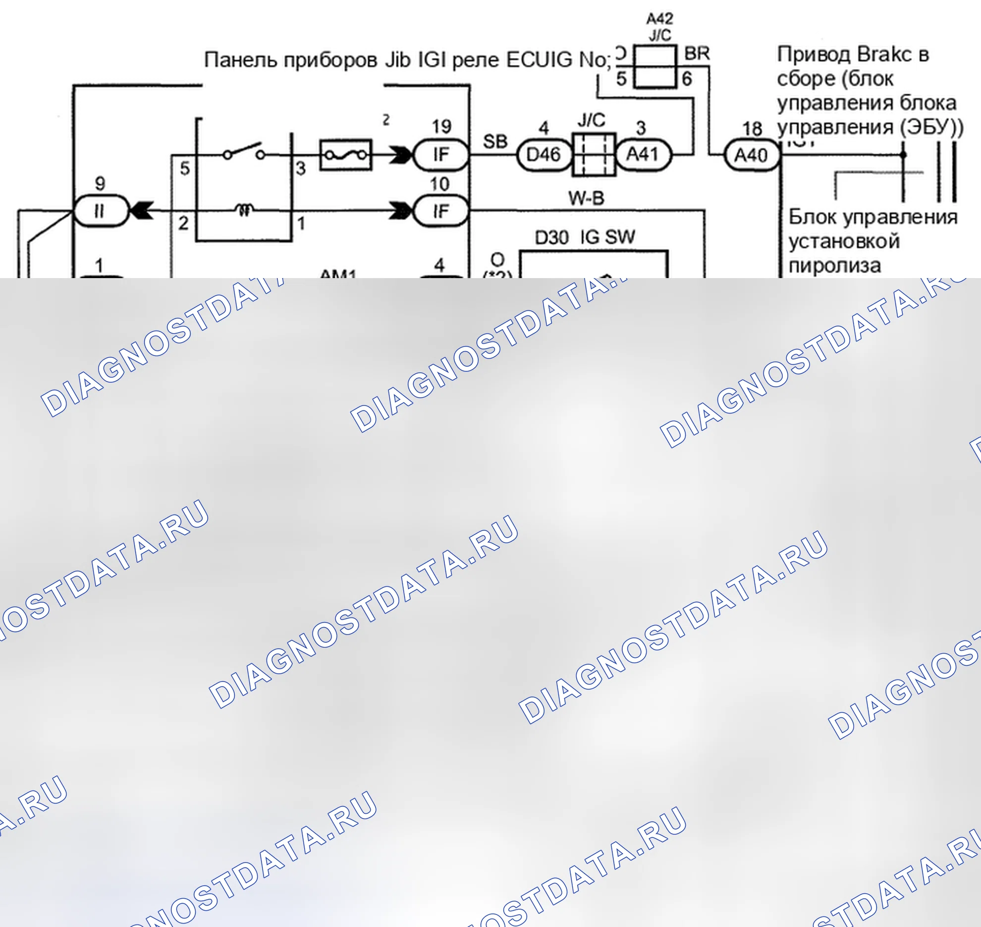 Рис. 5: электросхема. Toyota Avalon XX30 рестайлинг