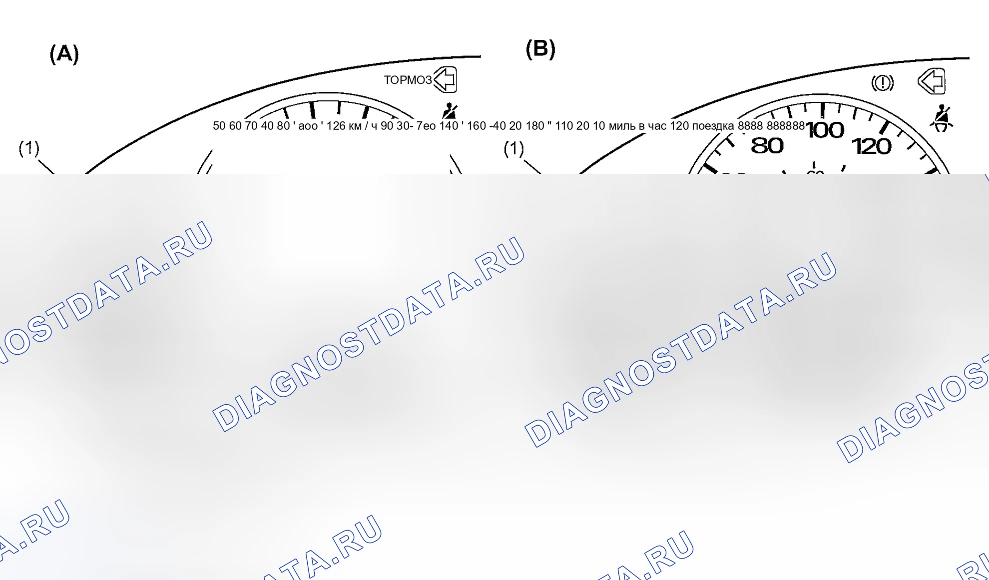 Рис. 480: ПРЕДУПРЕЖДАЮЩИЙ СВЕТ ABS. Subaru Outback BP