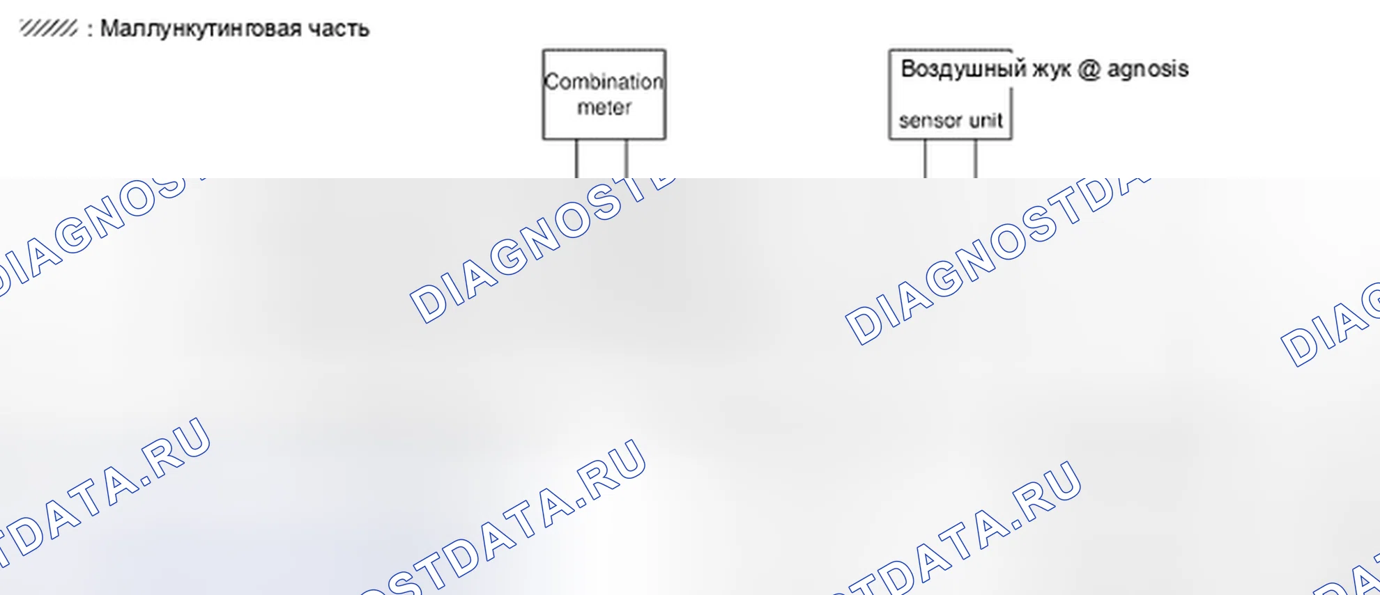 Рис. 210: Схема системы связи CAN - случай 1. Honda Odyssey I
