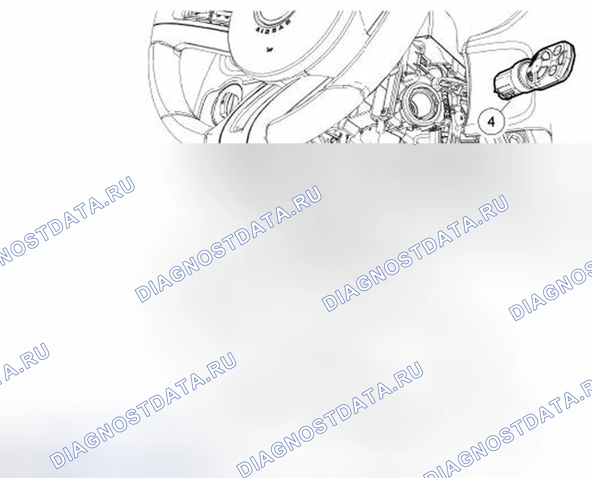 Рис. 31: Цилиндр замка зажигания. Ford Mustang V рестайлинг 2