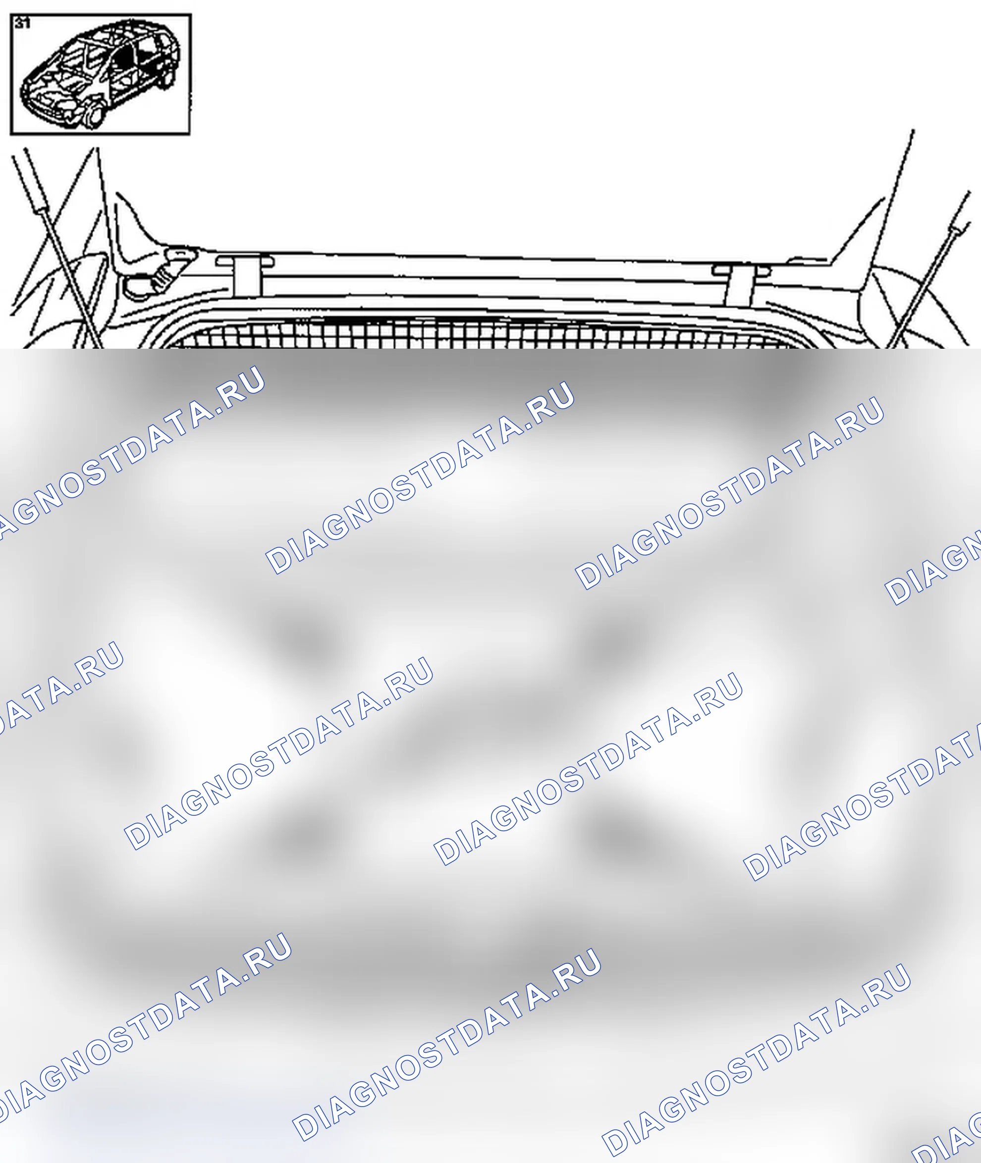 Снять и установить покрытие пола багажника (модель F08 & W5L). Opel Corsa C