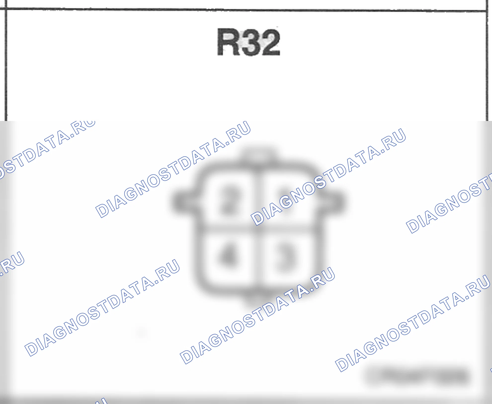 Распиновка разъёма R32 — заднего жгута. Hyundai Atos MX
