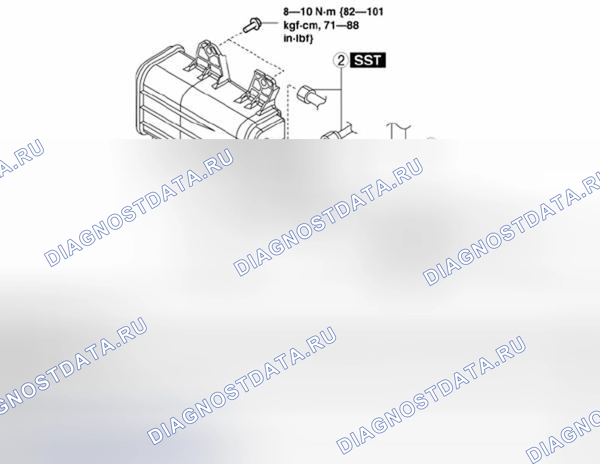 Рис. 92: УДАЛЕНИЕ / УСТАНОВКА УГОЛЬНЫХ КАНИСТР [SKYACTIV-G 2.0]. Mazda 3 BL рестайлинг
