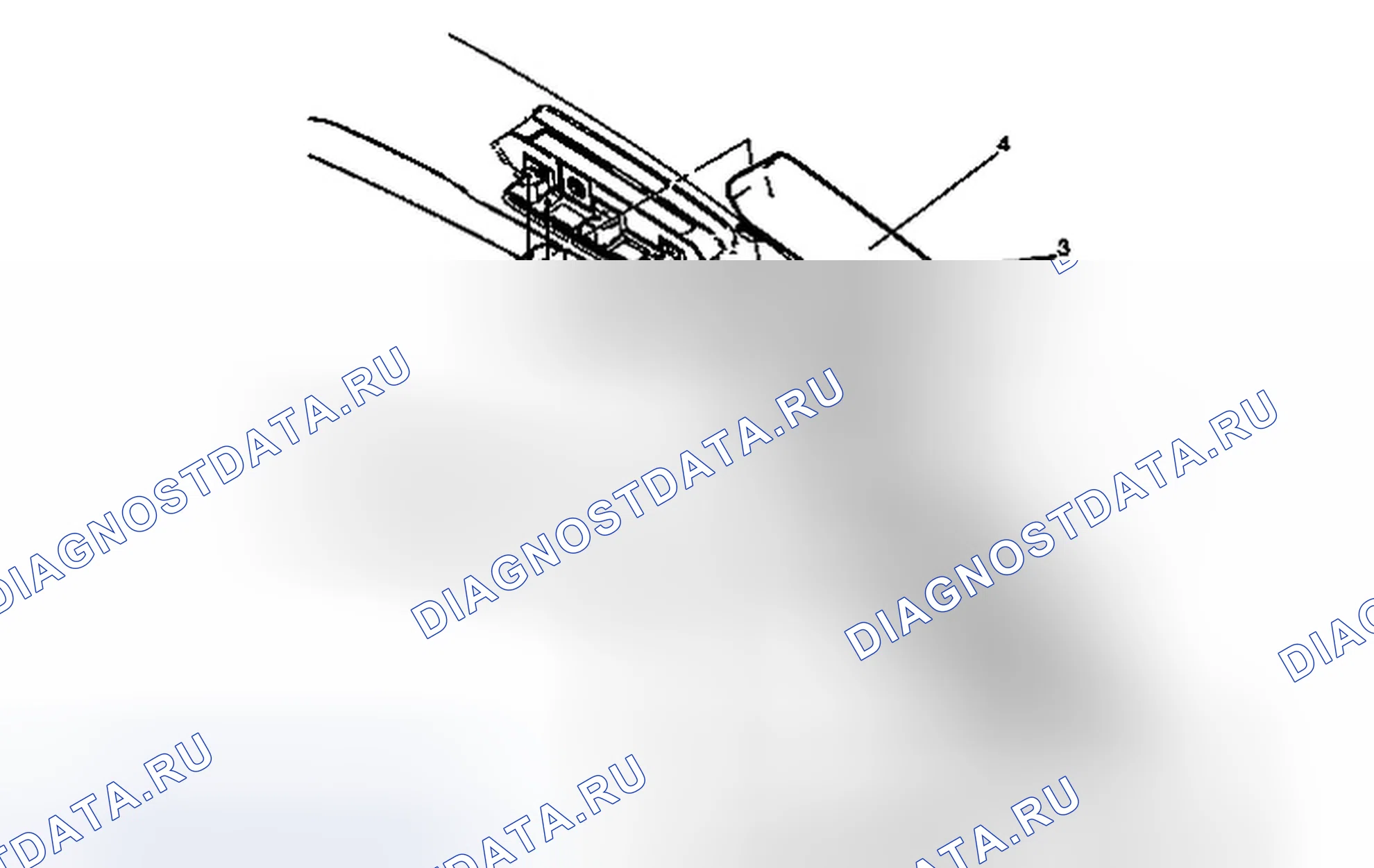 Рис. 21: Замена стоп-сигнала высокого монтажа. Chevrolet Spark M300