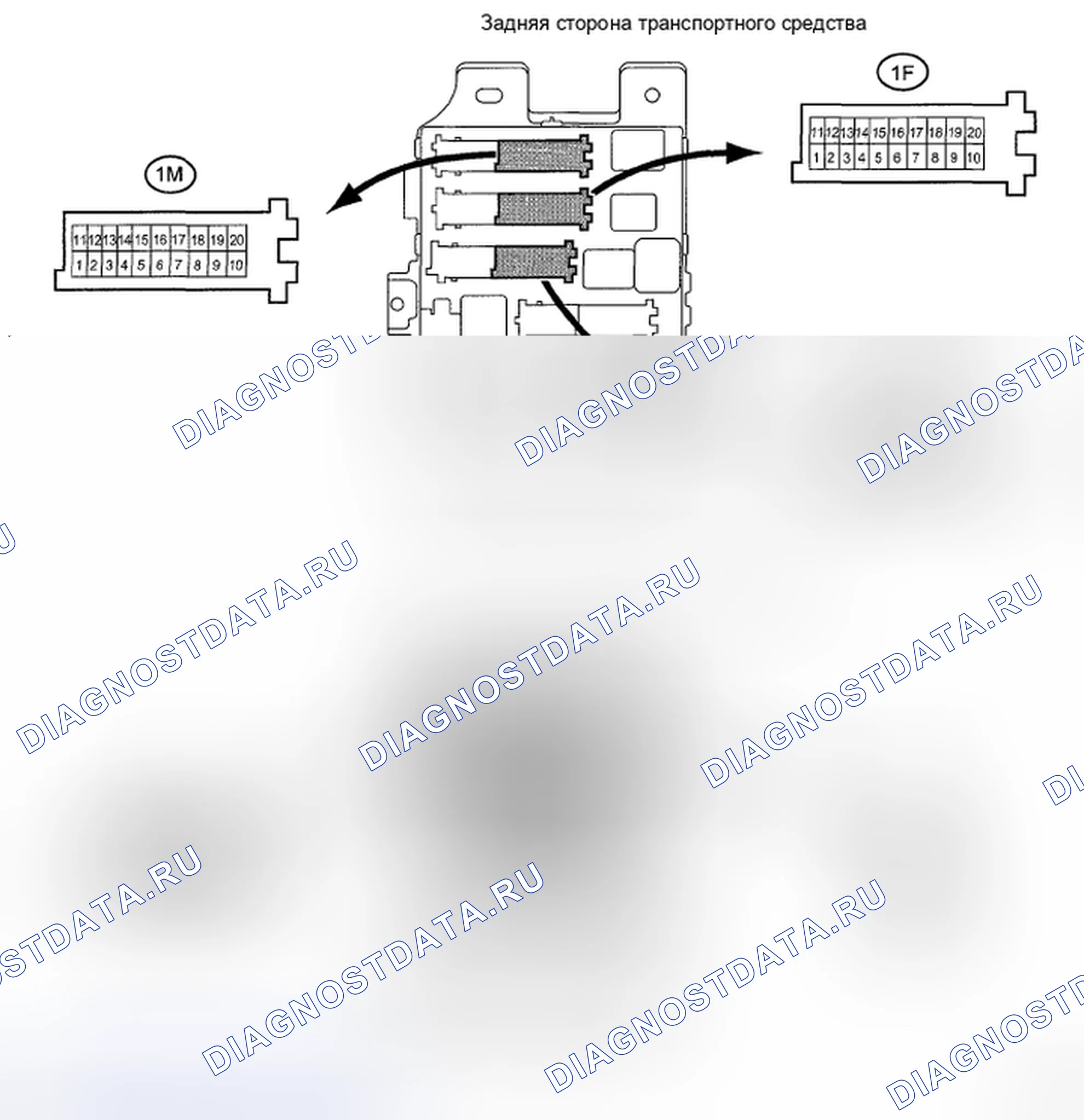 Рис. 233: КЛЕММЫ ЭБУ. Toyota Highlander II