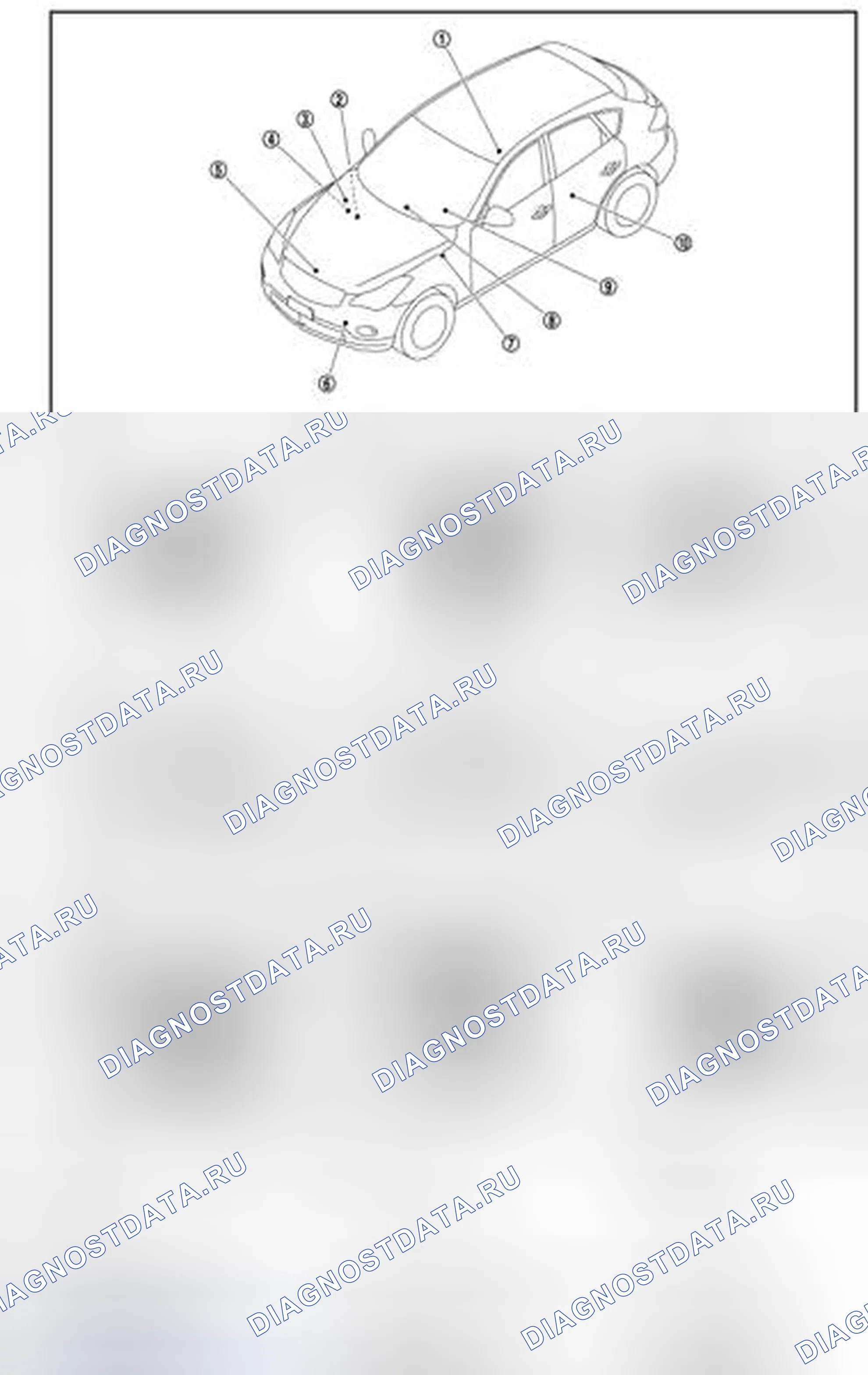 Рис. 52: СПИДОМЕТР: Расположение компонентов. Infiniti EX35 I