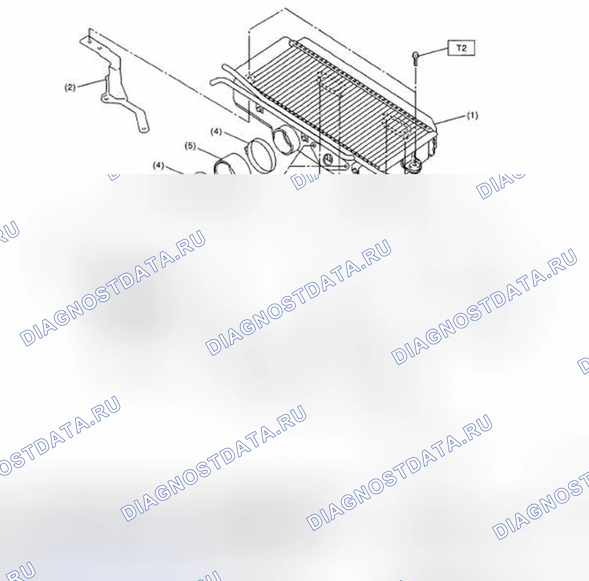 Рис. 469: Идентификация компонентов промежуточного охладителя. Subaru Impreza GD/GC/GG рестайлинг 2
