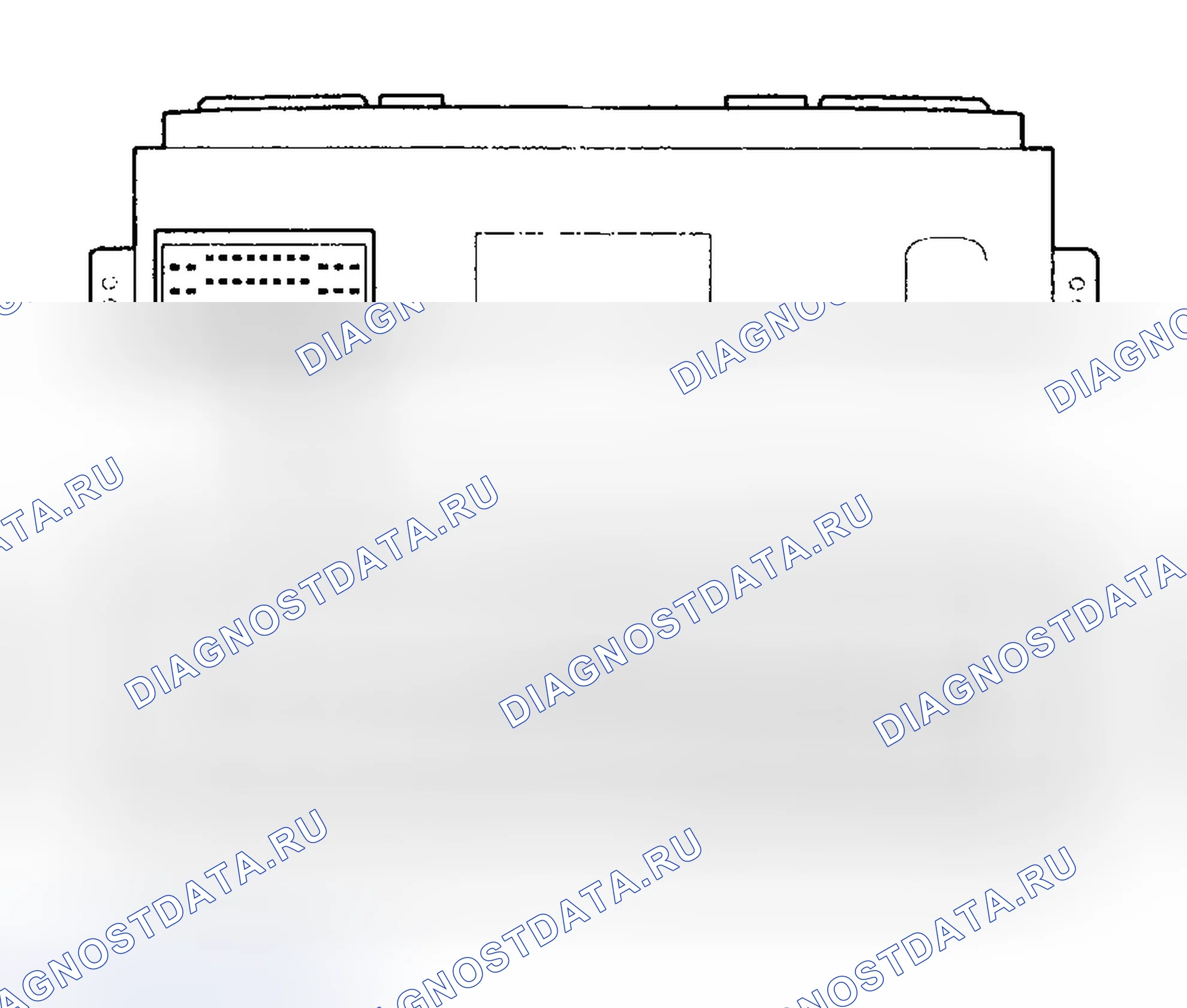Рис. 49: Входы и выходы заднего контроллера и экранного разъема. Honda Odyssey II