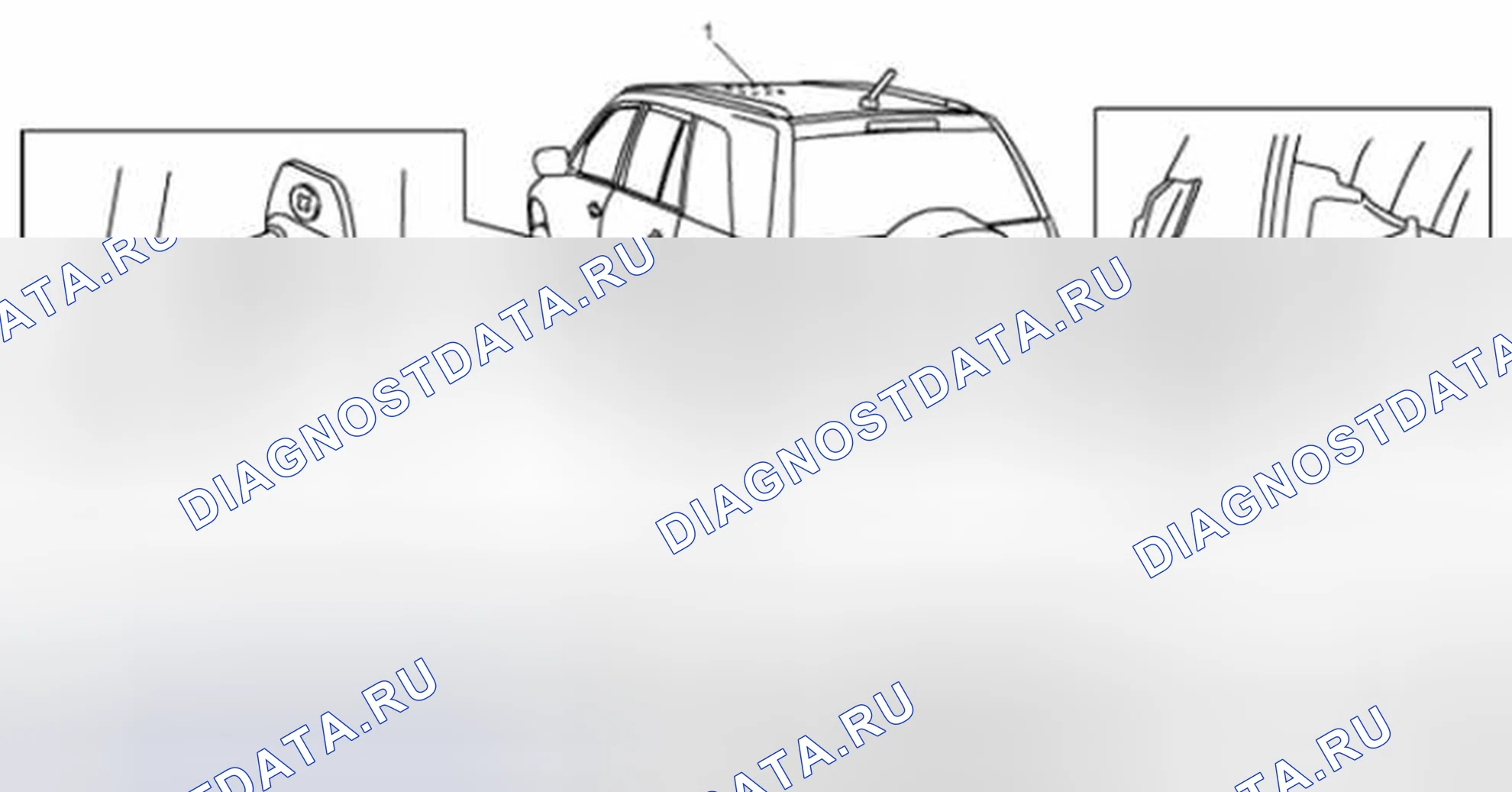 Рис. 7: Расположение внутренней световой системы. Suzuki Grand Vitara II рестайлинг