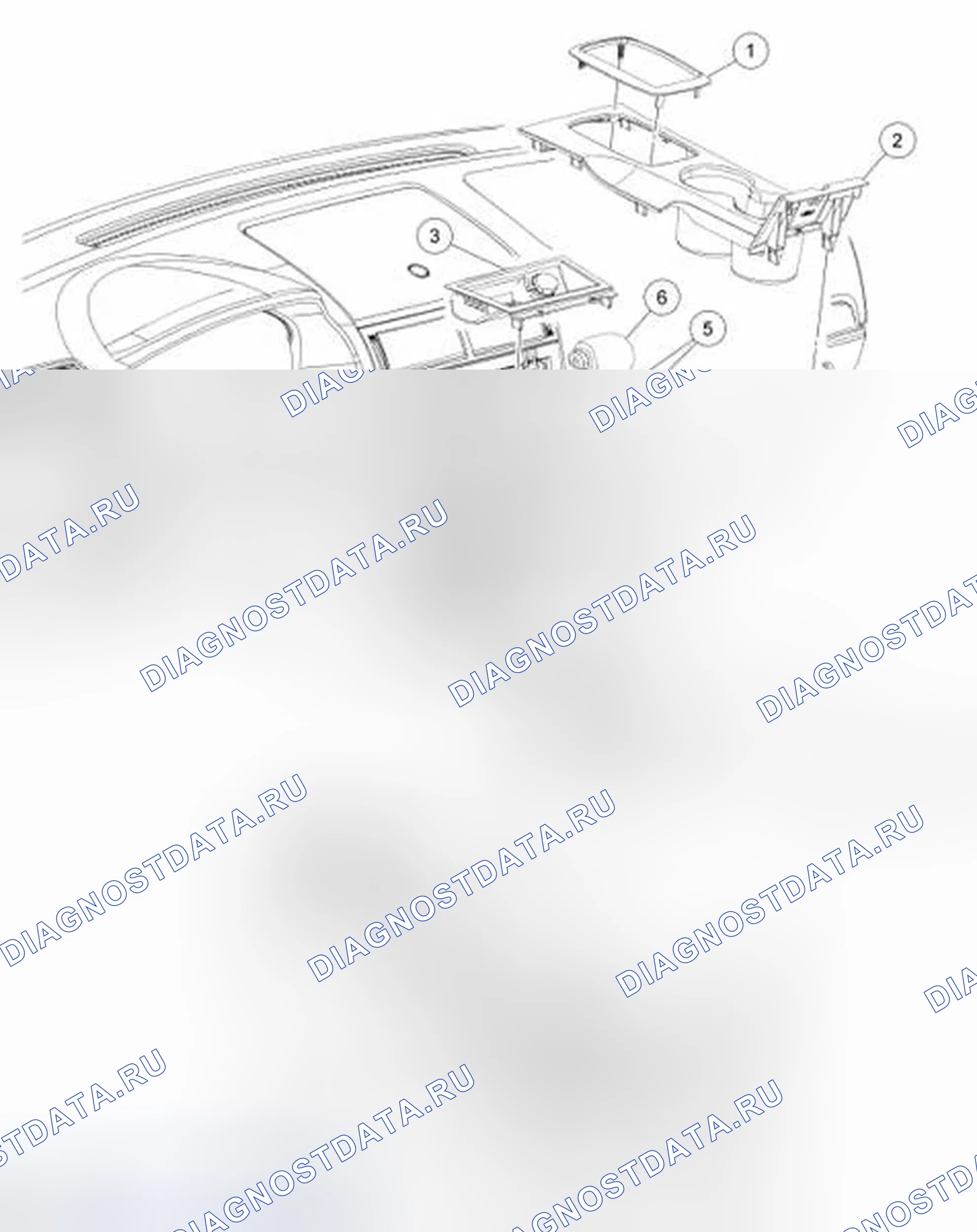 Рис. 501: Панель селекторного рычага. Ford Fusion I рестайлинг