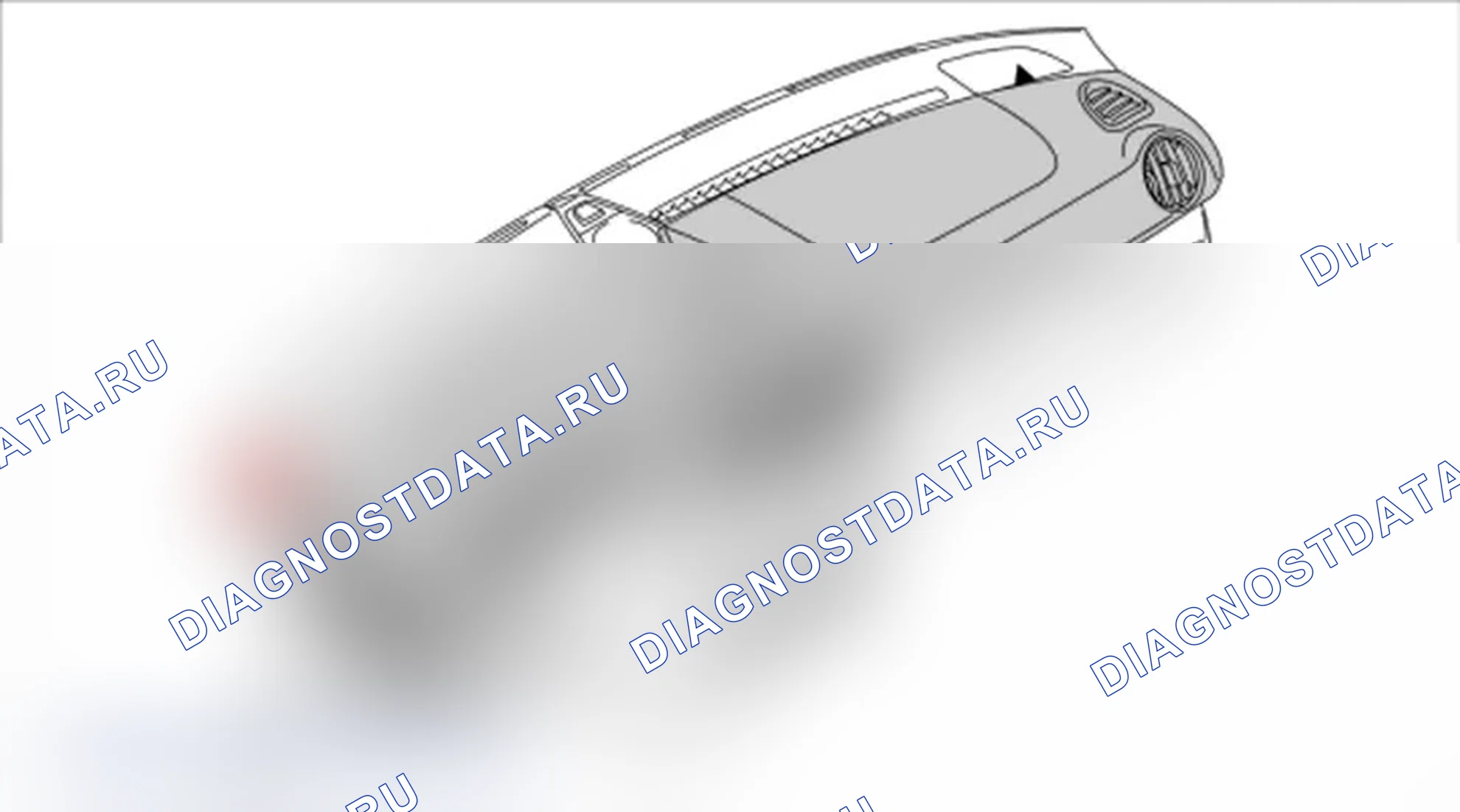 Рис. 75: Проверка зажимов приборной панели. Porsche Boxster S 987