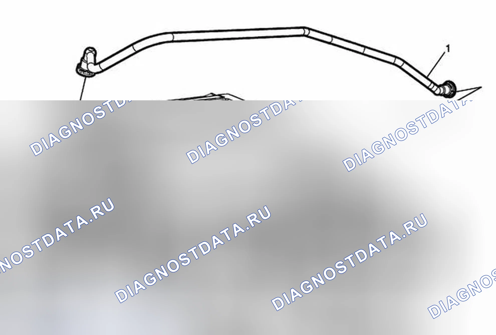 Рис. 53: Замена продувочной трубки канистры для испарительных выбросов (LS9). Chevrolet Corvette C6