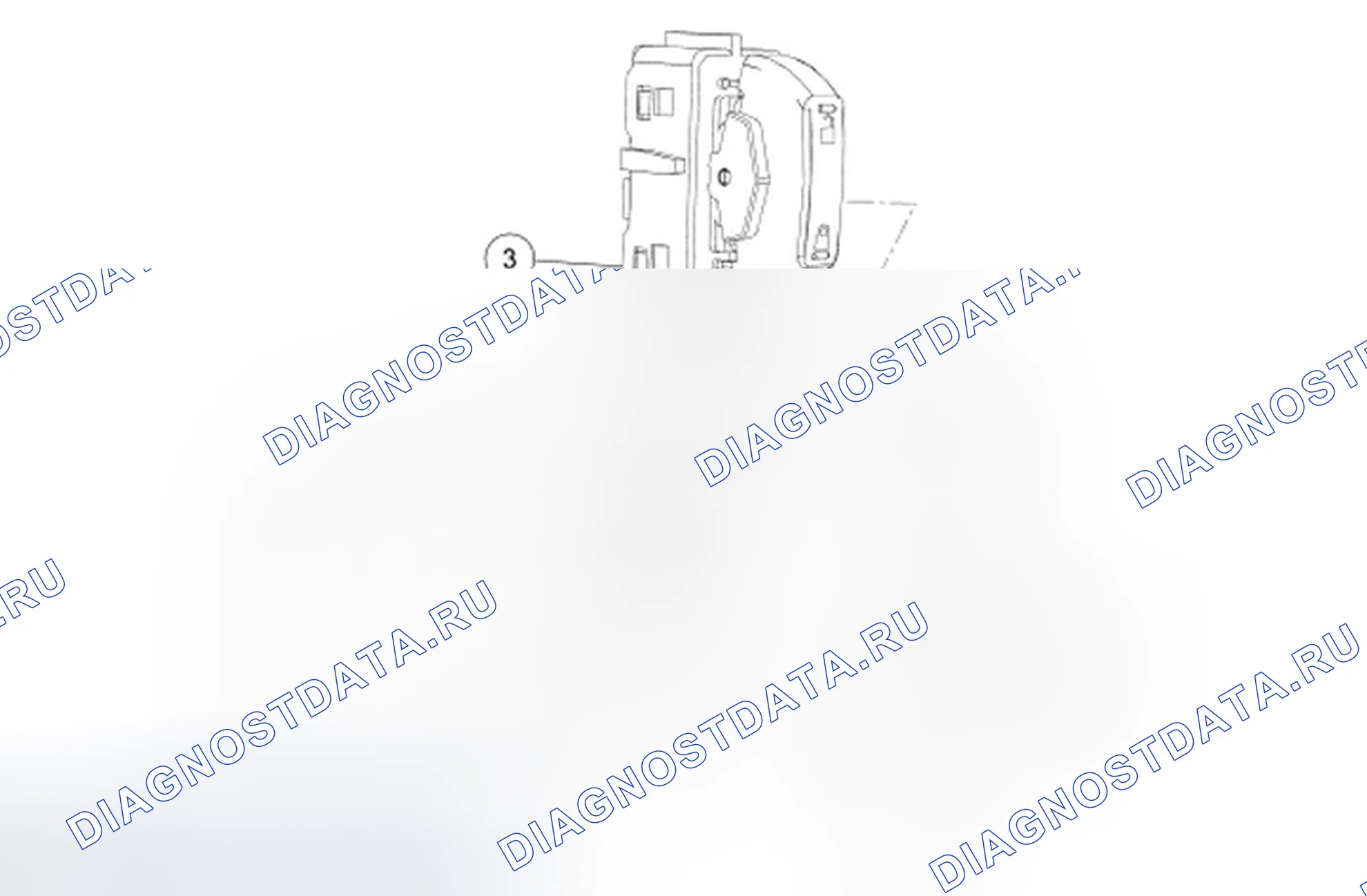 Рис. 35: Выключатель управления замком двери. Ford Edge I