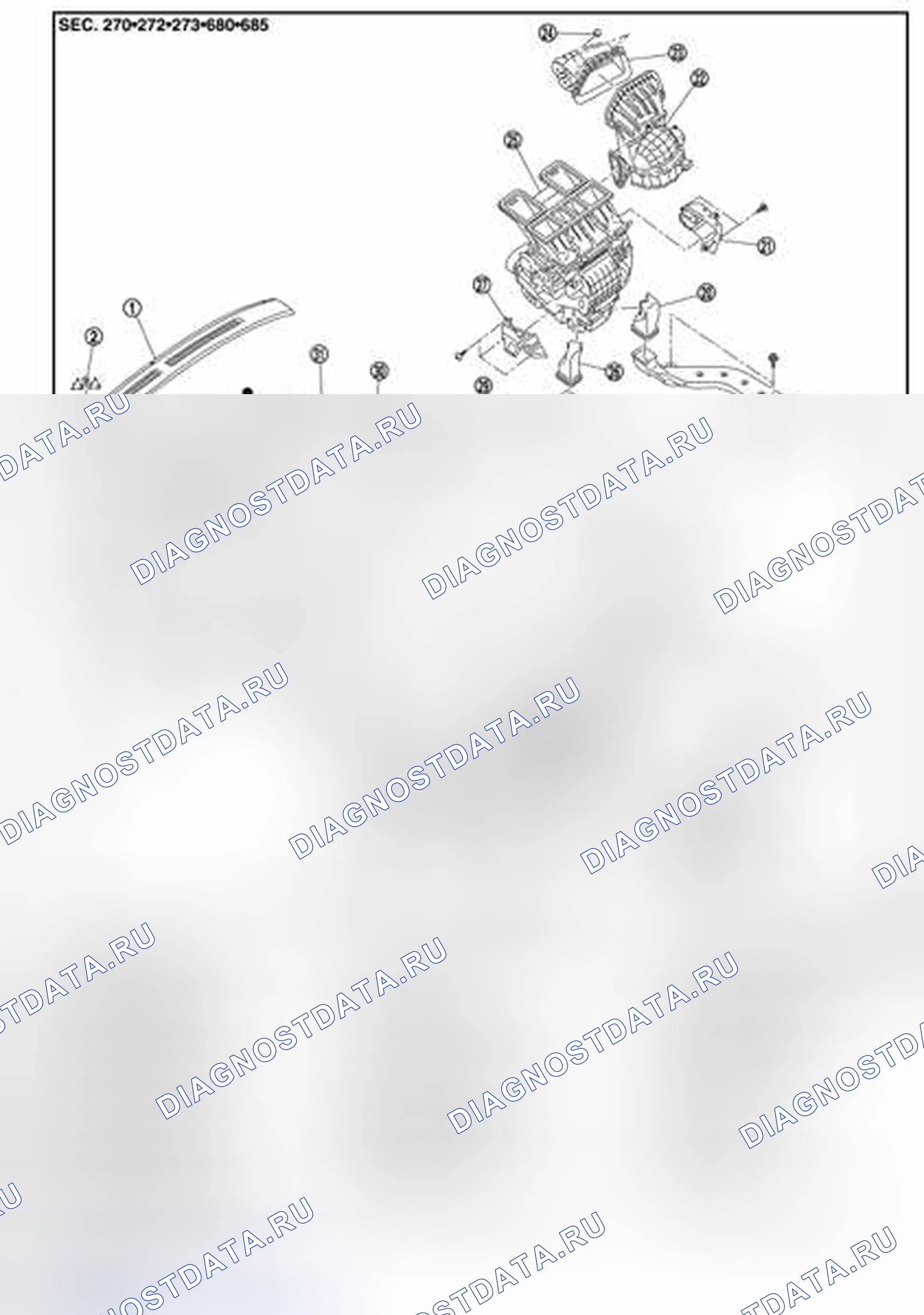Рис. 222: ПЕРЕДНЯЯ ЧАСТЬ. Nissan Quest IV