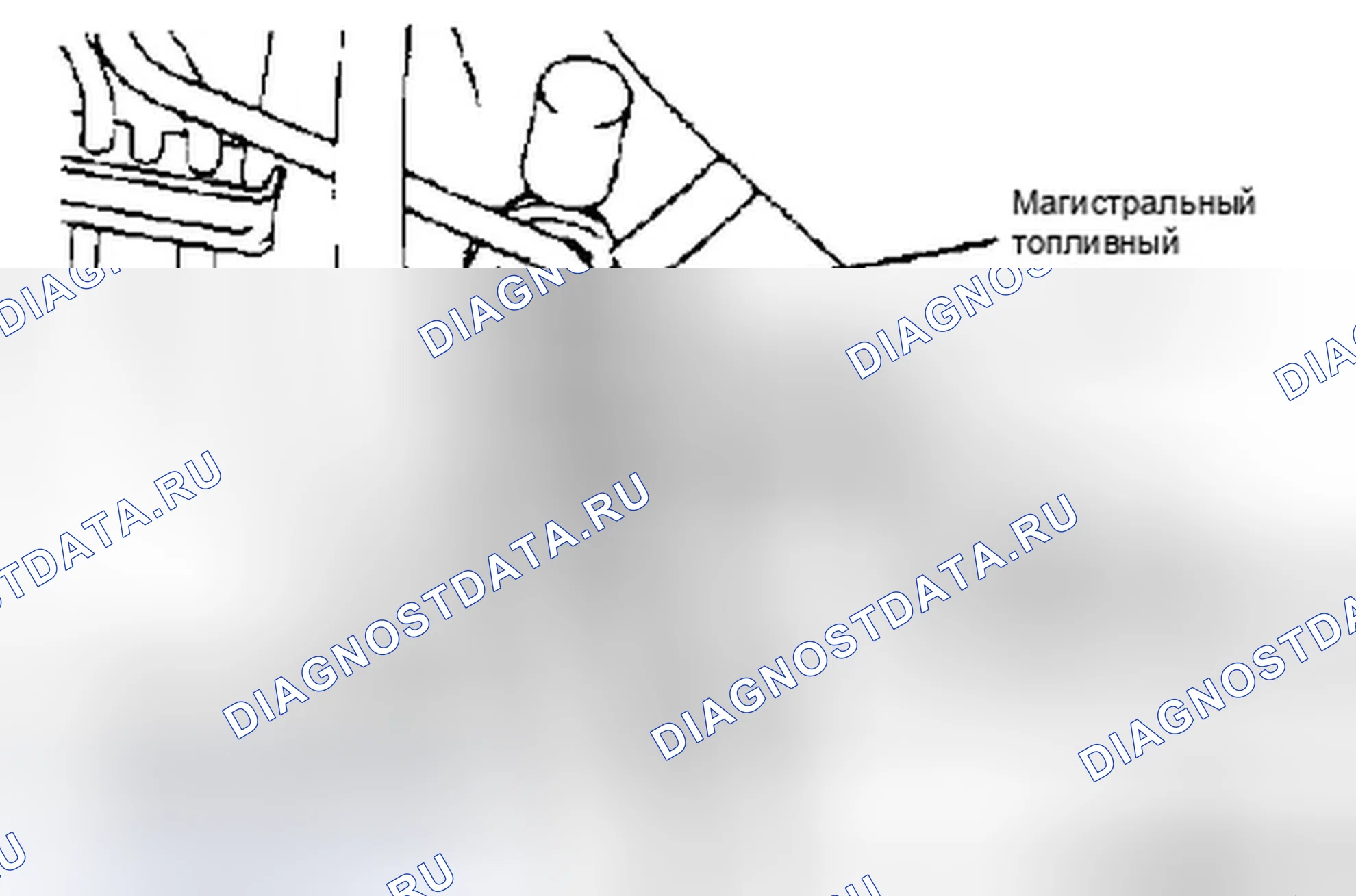 Рис. 4: ОТСОЕДИНЕНИЕ ТОПЛИВНОЙ МАГИСТРАЛИ. Dodge Avenger I