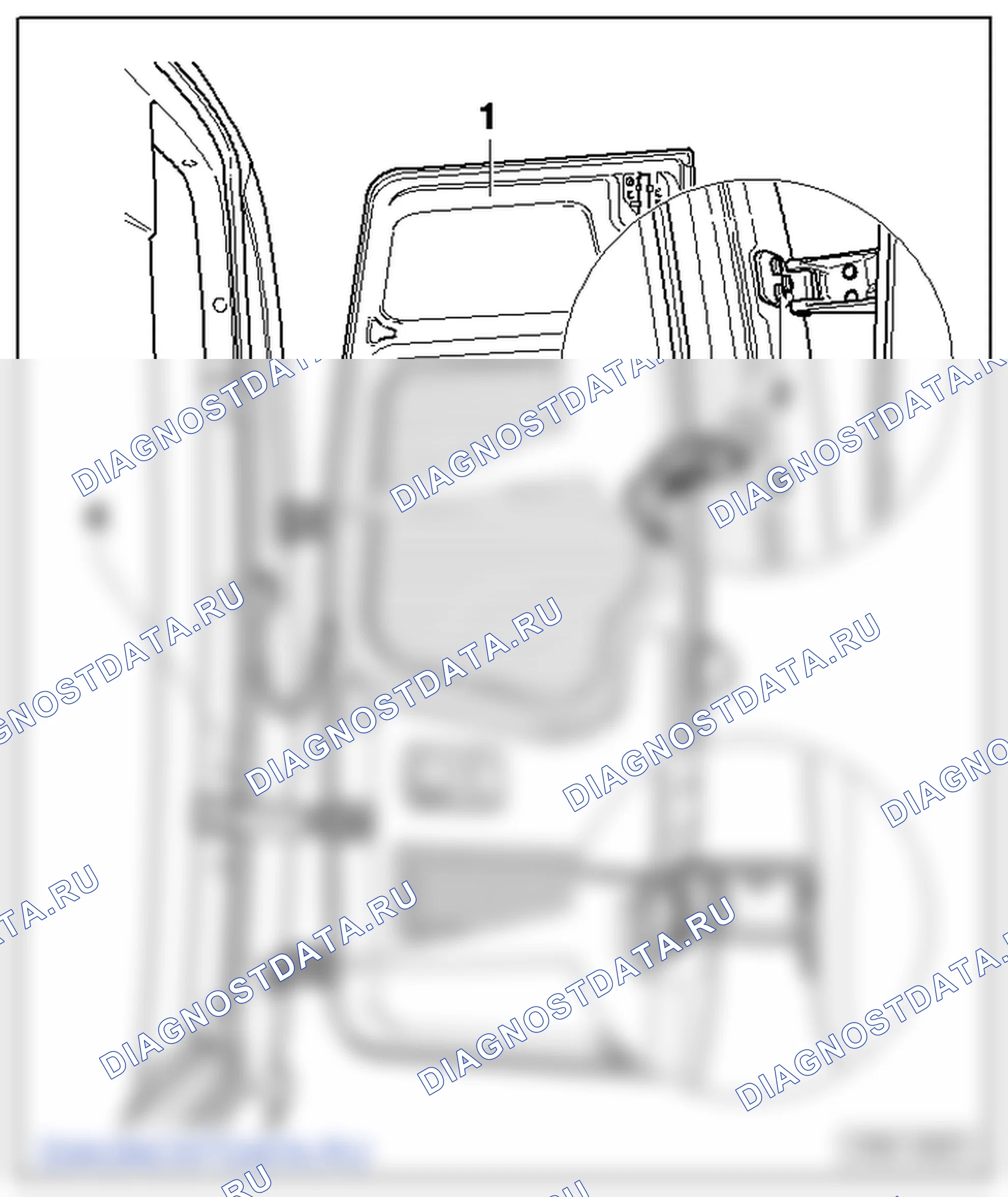 Правая задняя распашная дверь. Volkswagen Crafter I