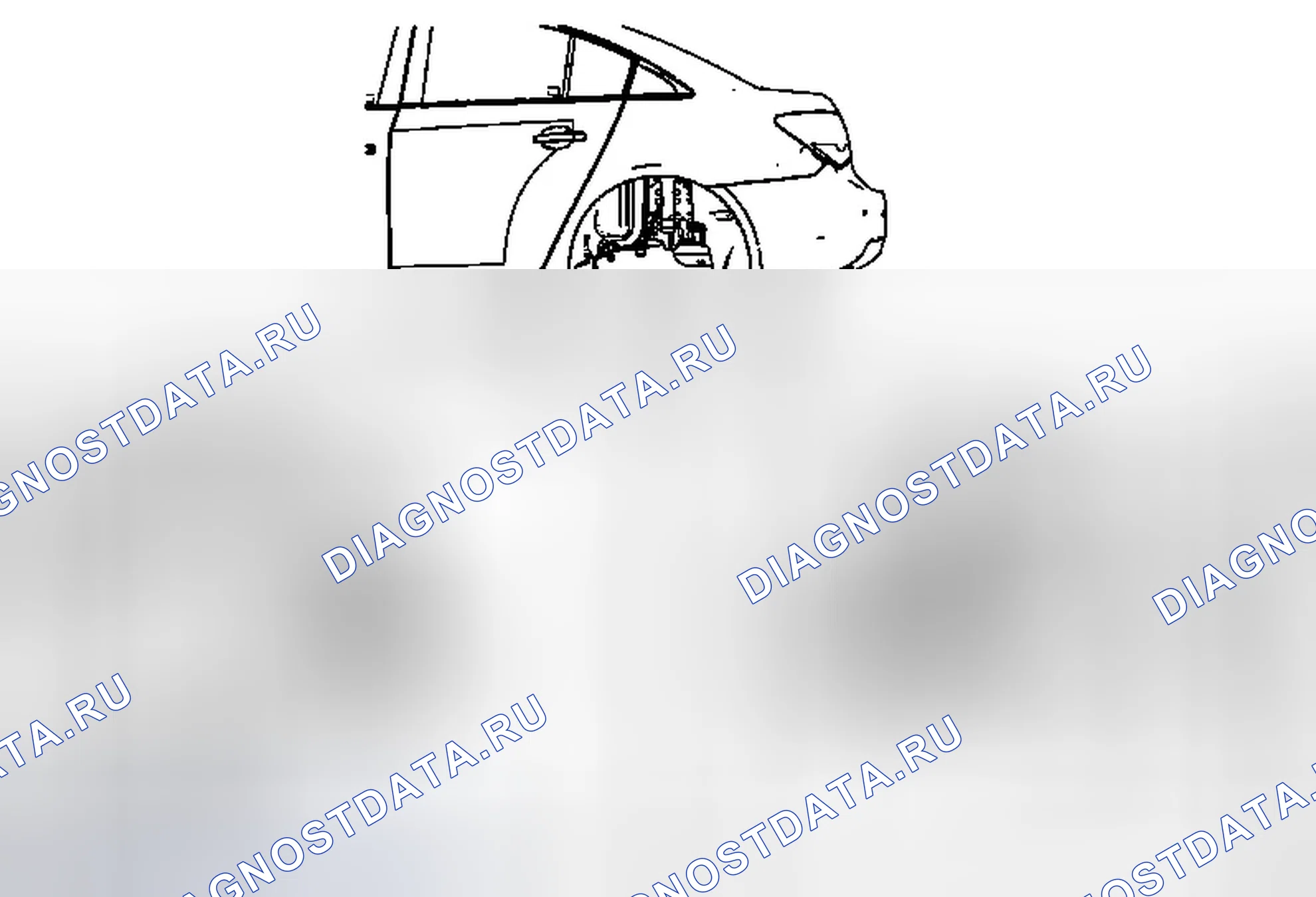 Рис. 7: Замена хвостовика задней рулевой рубки. Chevrolet Cruze I рестайлинг