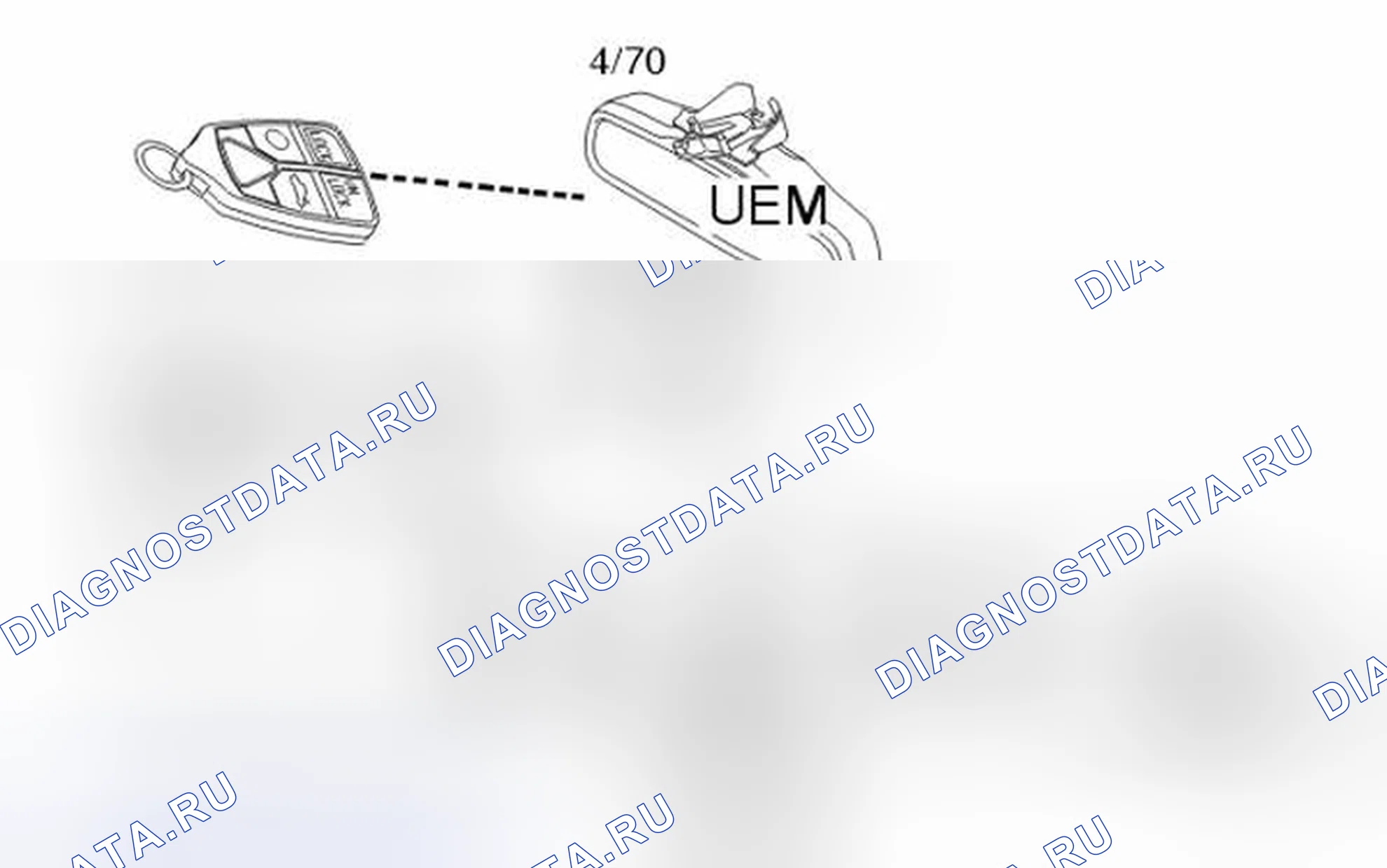 Рис. 2179: Дистанционное управление сиденьями. Volvo V70 II