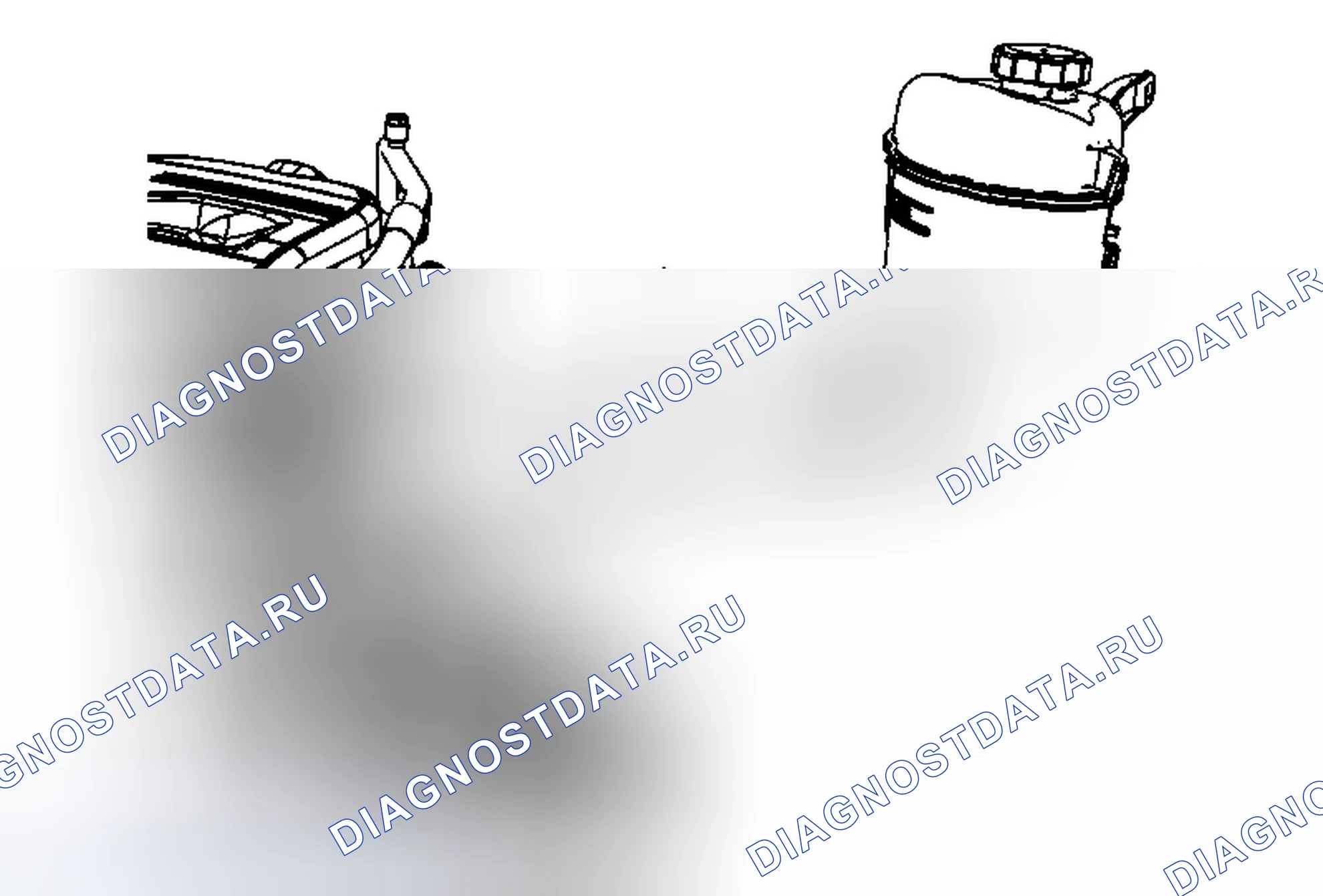 Рис. 13: Замена выходного шланга резервуара регенерации хладагента (LEA). Chevrolet Equinox II