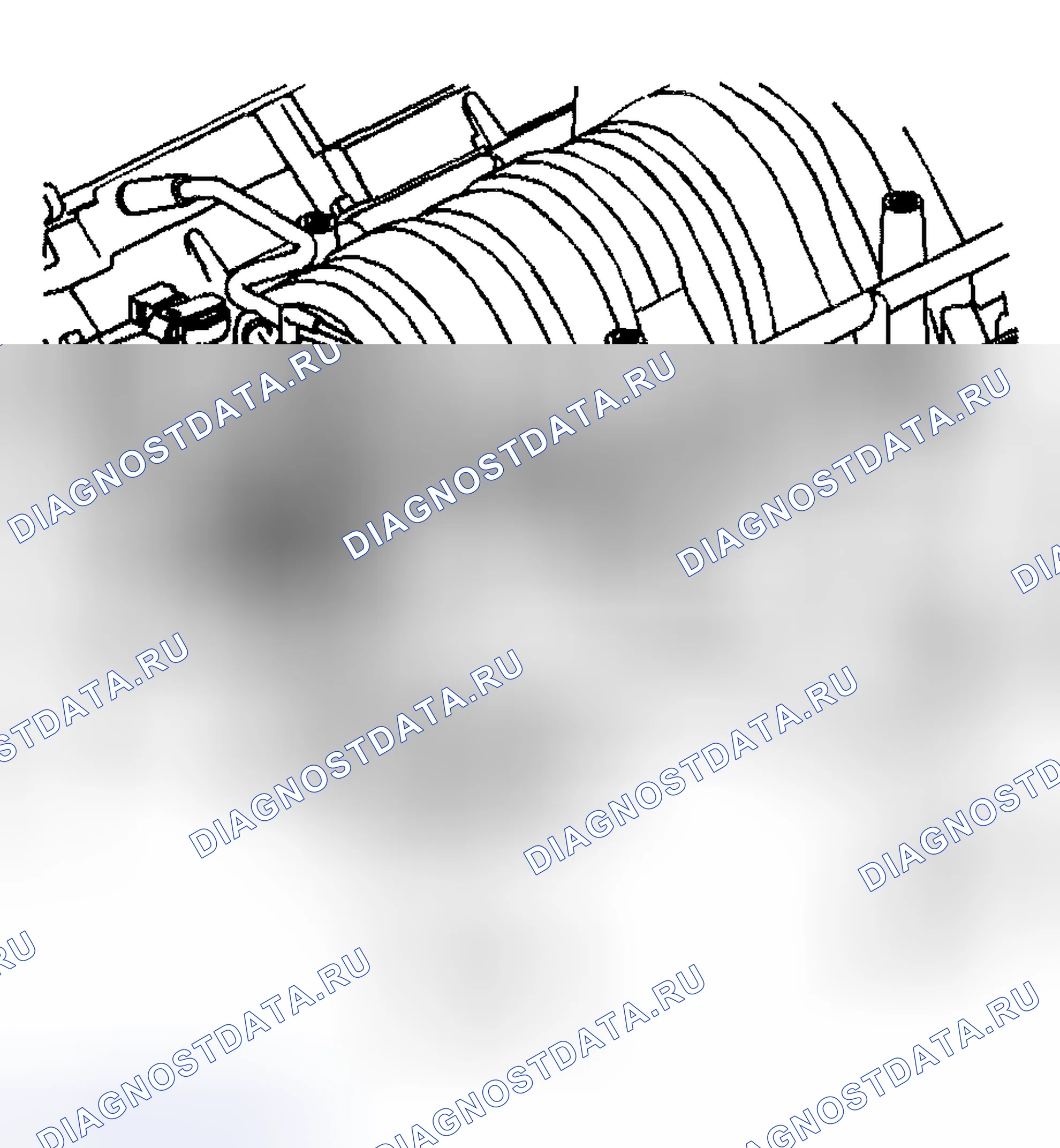 Рис. 1721: Демонтаж впускного коллектора. Hyundai Terracan I