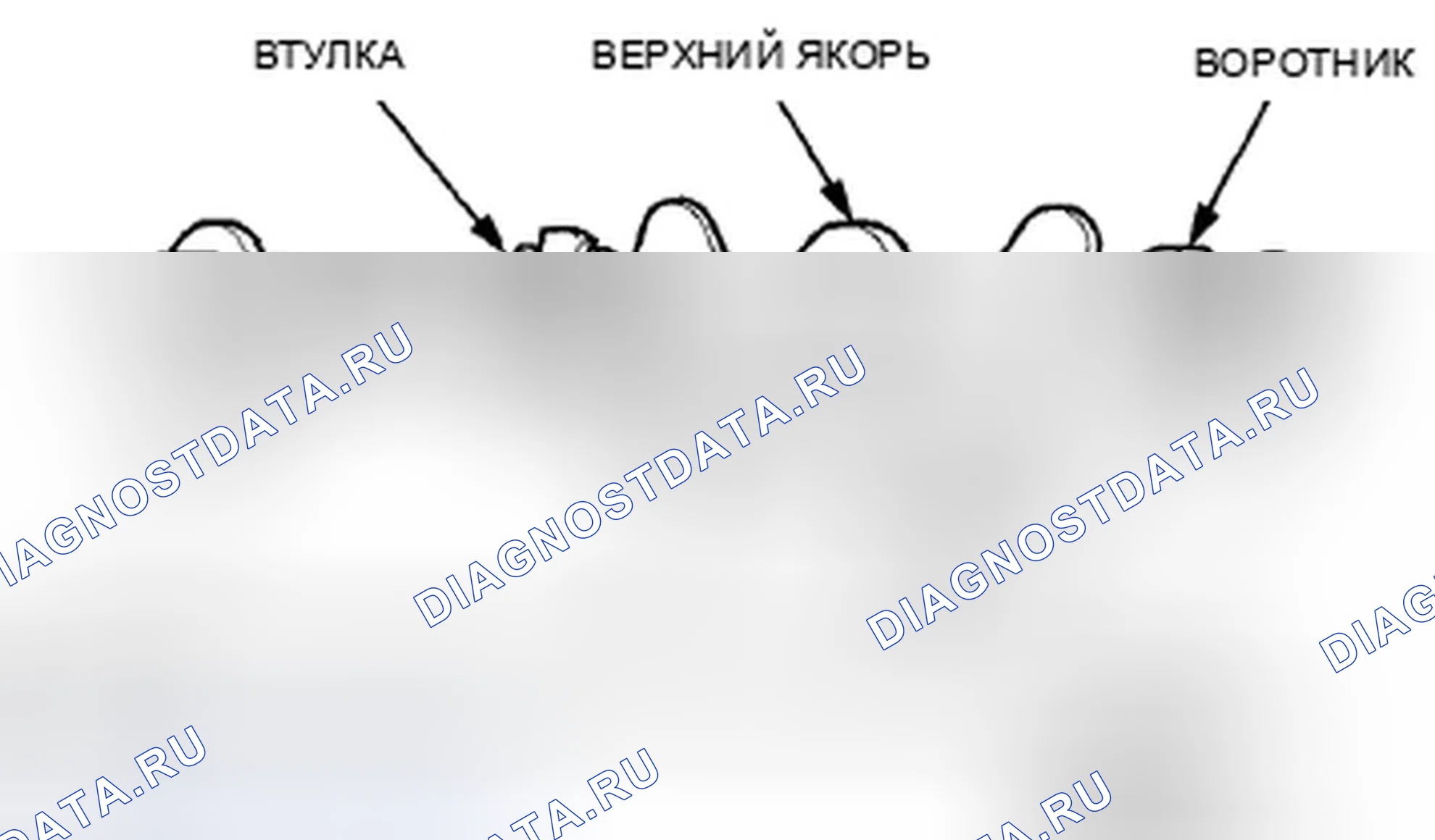 Рис. 76: Установка верхнего анкерного болта. Honda Accord VIII