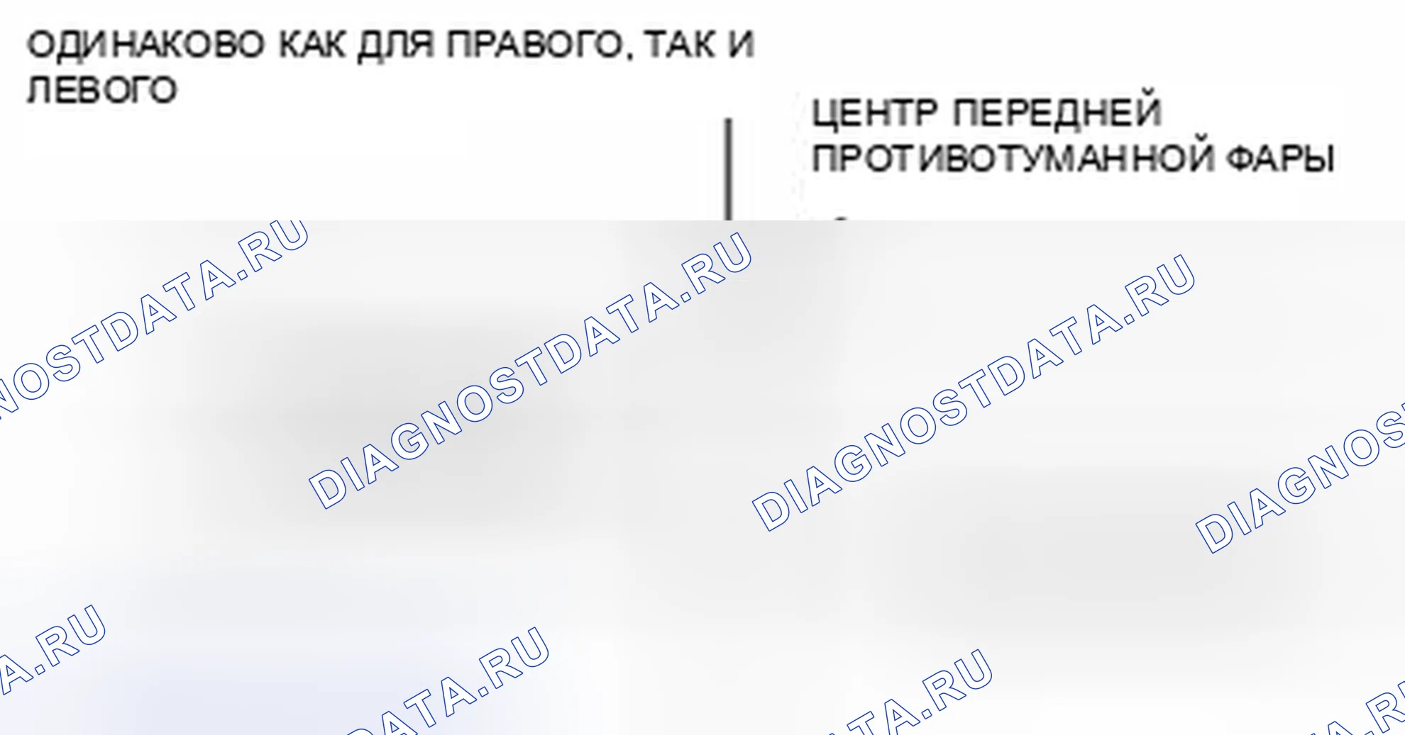 Рис. 23: ПРИЦЕЛИВАНИЕ ПЕРЕДНЕГО ПРОТИВОТУМАННОГО ОГНЯ. Audi Q8 I