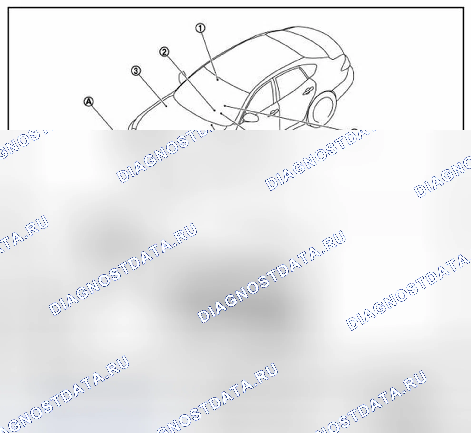 Рис. 24: Расположение компонентов. Infiniti M37 IV
