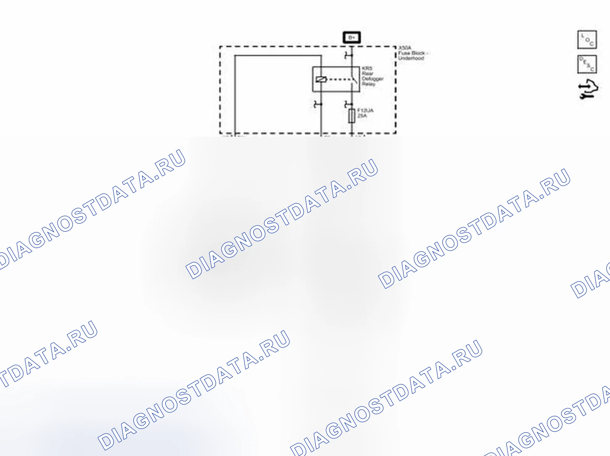 Рис. 6: обогрев стекла. Buick Encore I