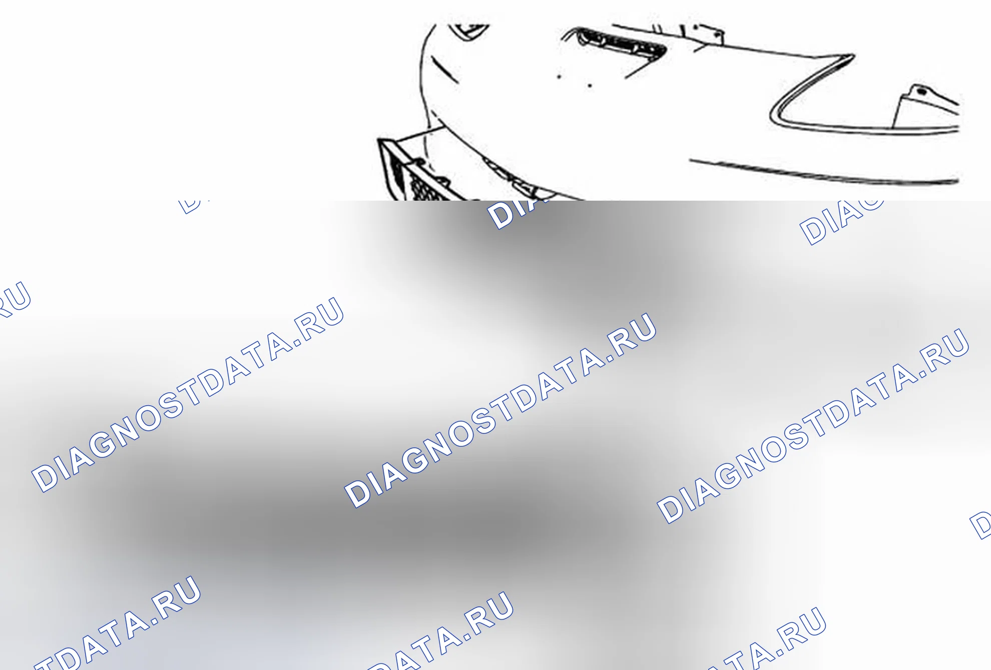 Рис. 8: Замена решетки Fascia. Chevrolet Corvette C6