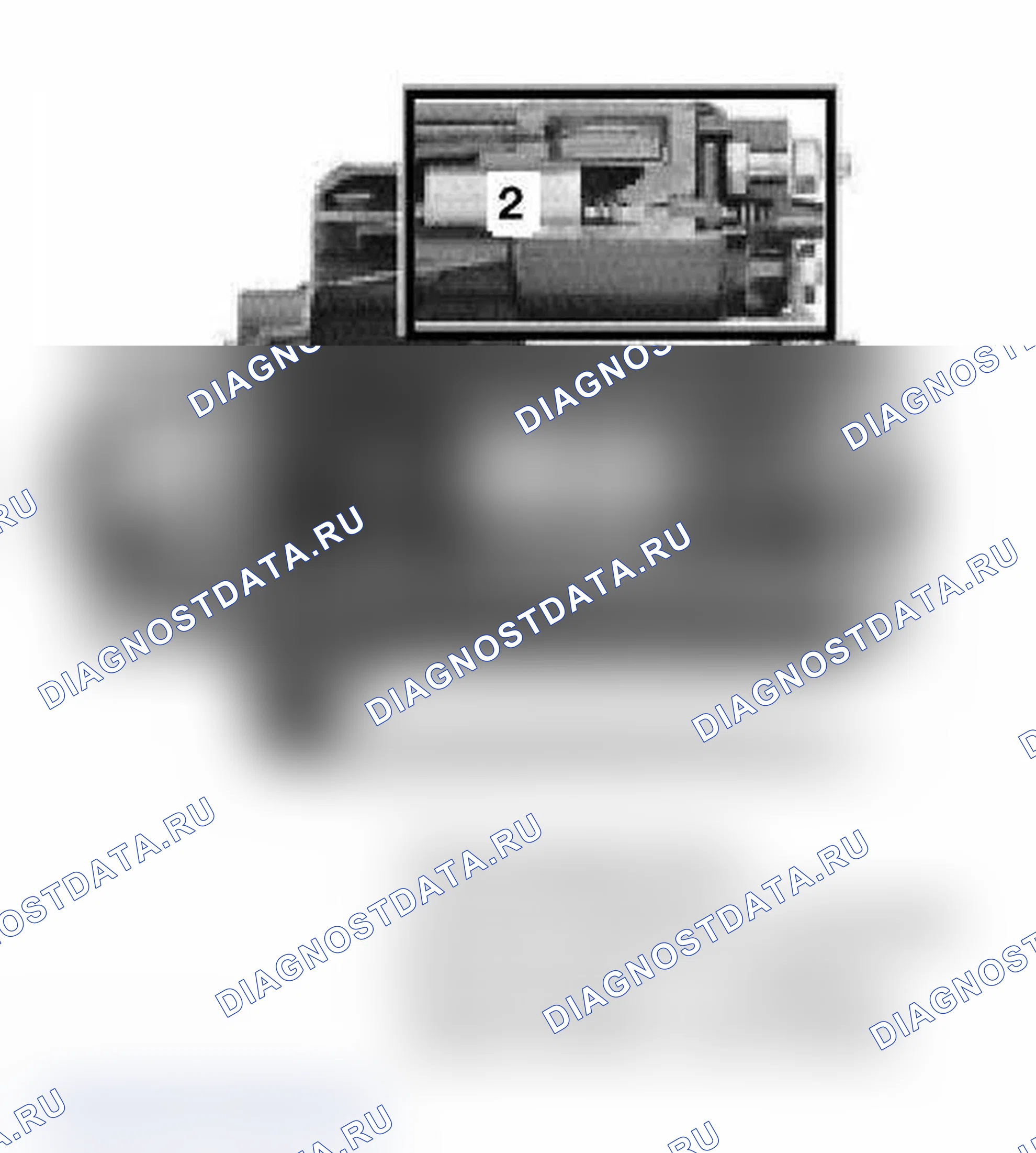 Рис. 2: Пусковой двигатель в сборе. BMW X5 M E70