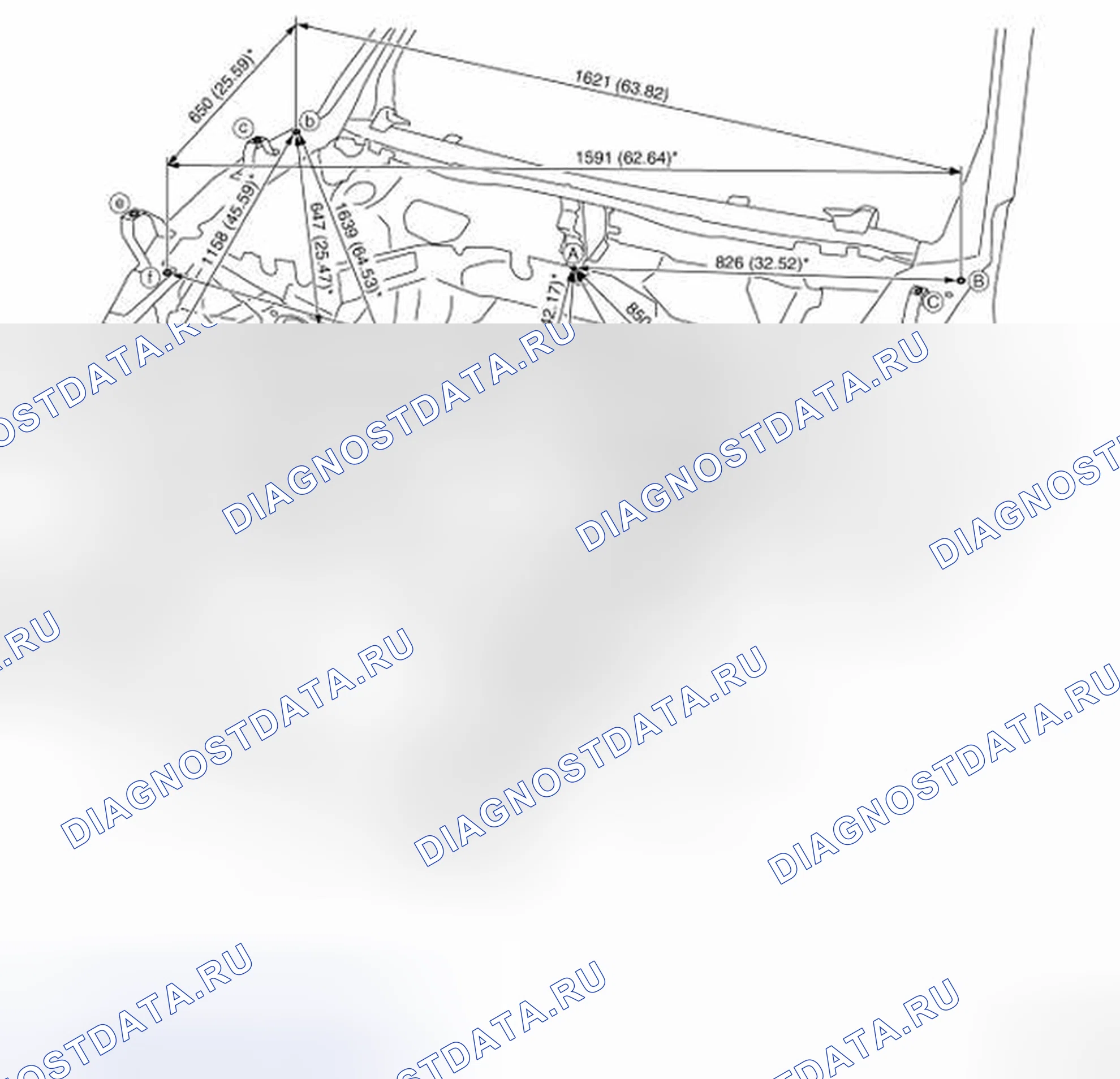 Рис. 272: ИЗМЕРЕНИЕ. Infiniti FX37 II рестайлинг