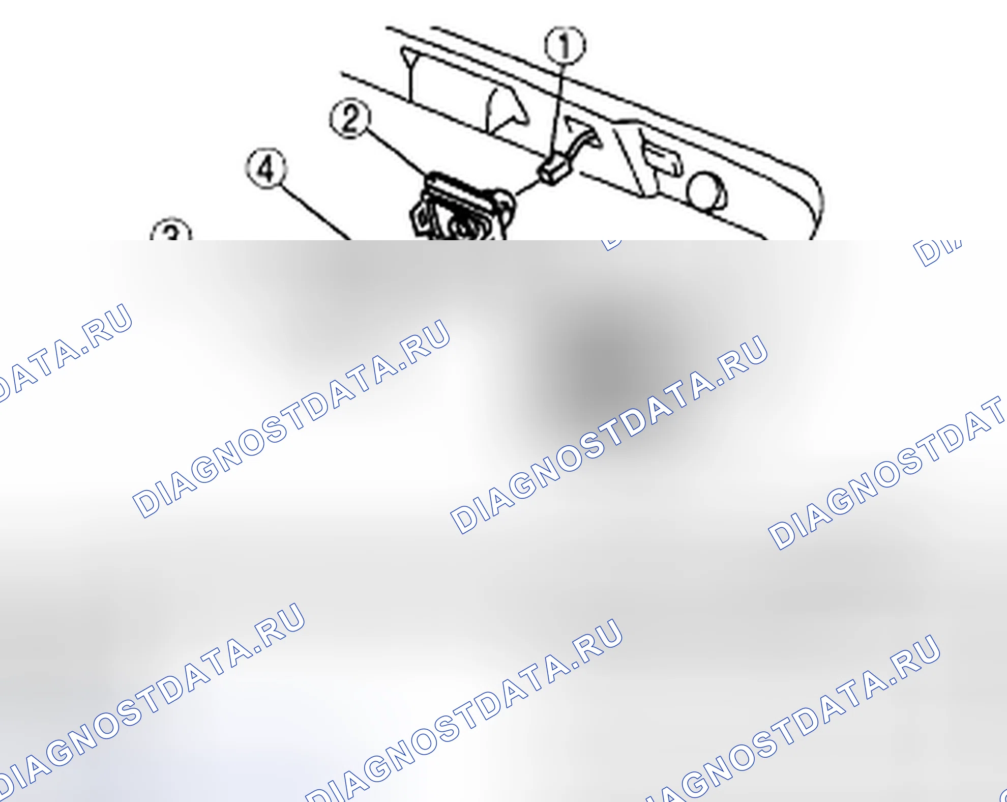 Рис. 17: СНЯТИЕ / УСТАНОВКА ОСВЕЩЕНИЯ НОМЕРНОГО ЗНАКА. Mazda CX-7 I