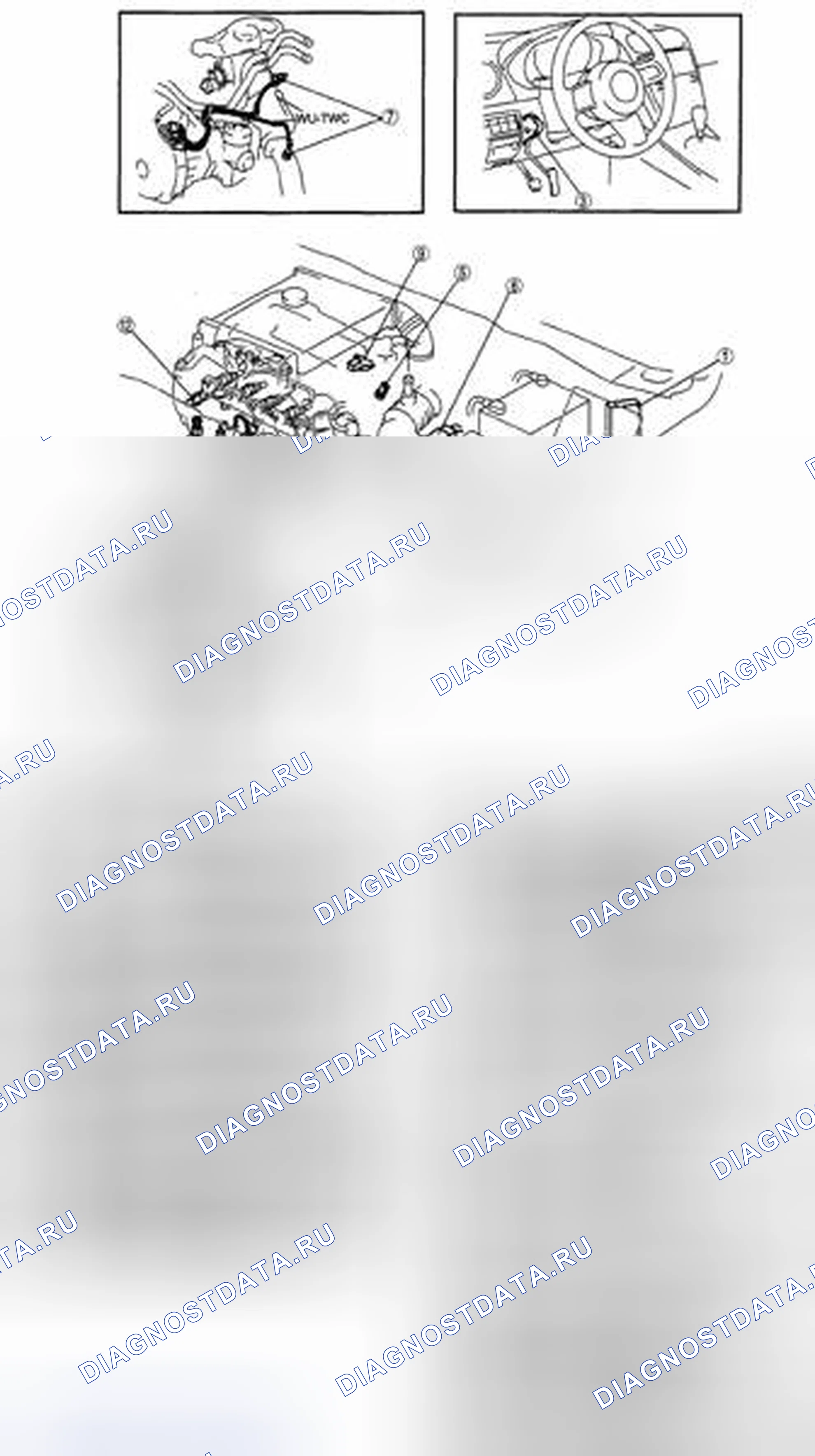 Рис. 1: ИНДЕКС РАСПОЛОЖЕНИЯ КОМПОНЕНТОВ СИСТЕМЫ УПРАВЛЕНИЯ [L3 С ТП]. Mazda CX-7 I